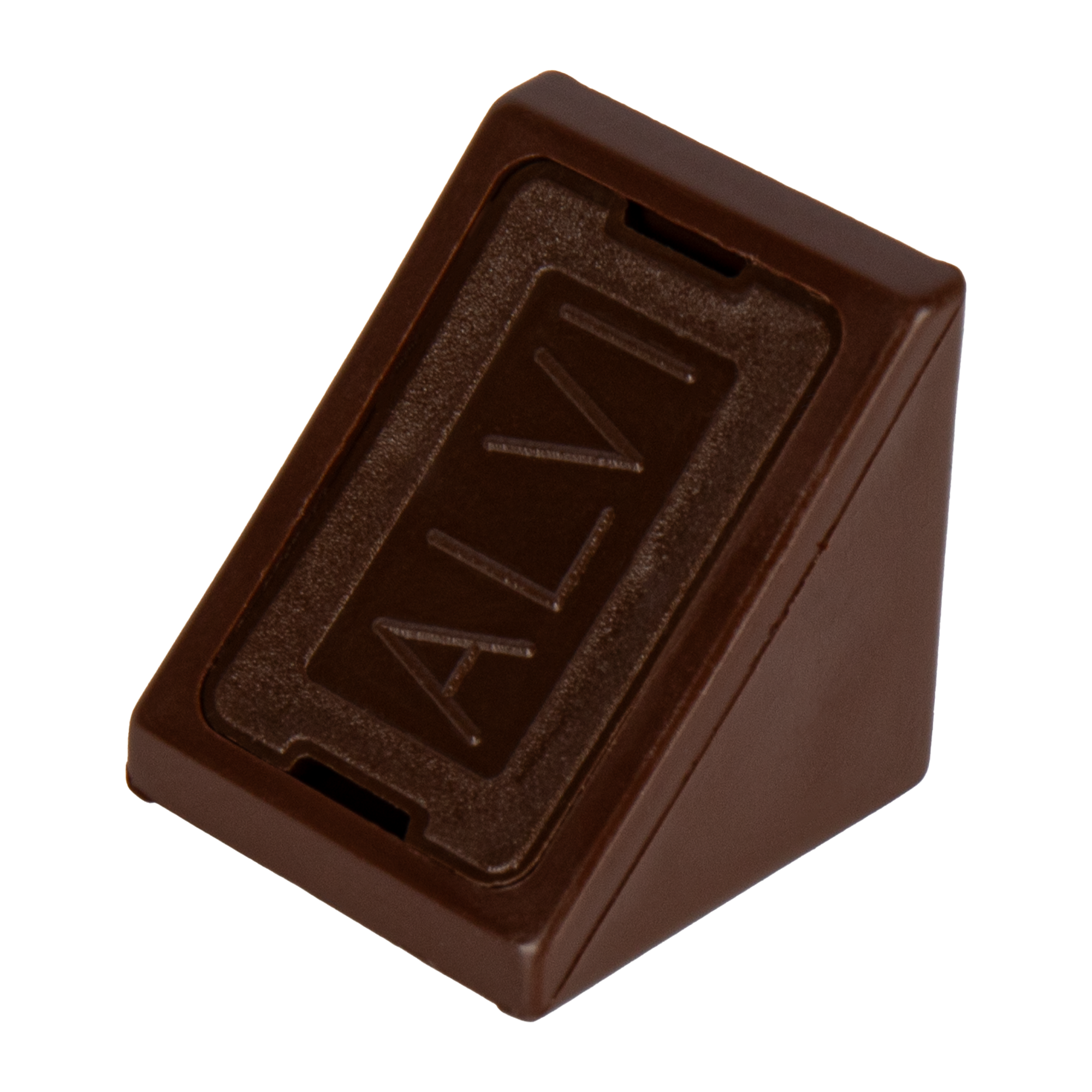 Изображение товара Комплект уголков мебельных 21x21 мм пластик цвет коричневый 6 шт.