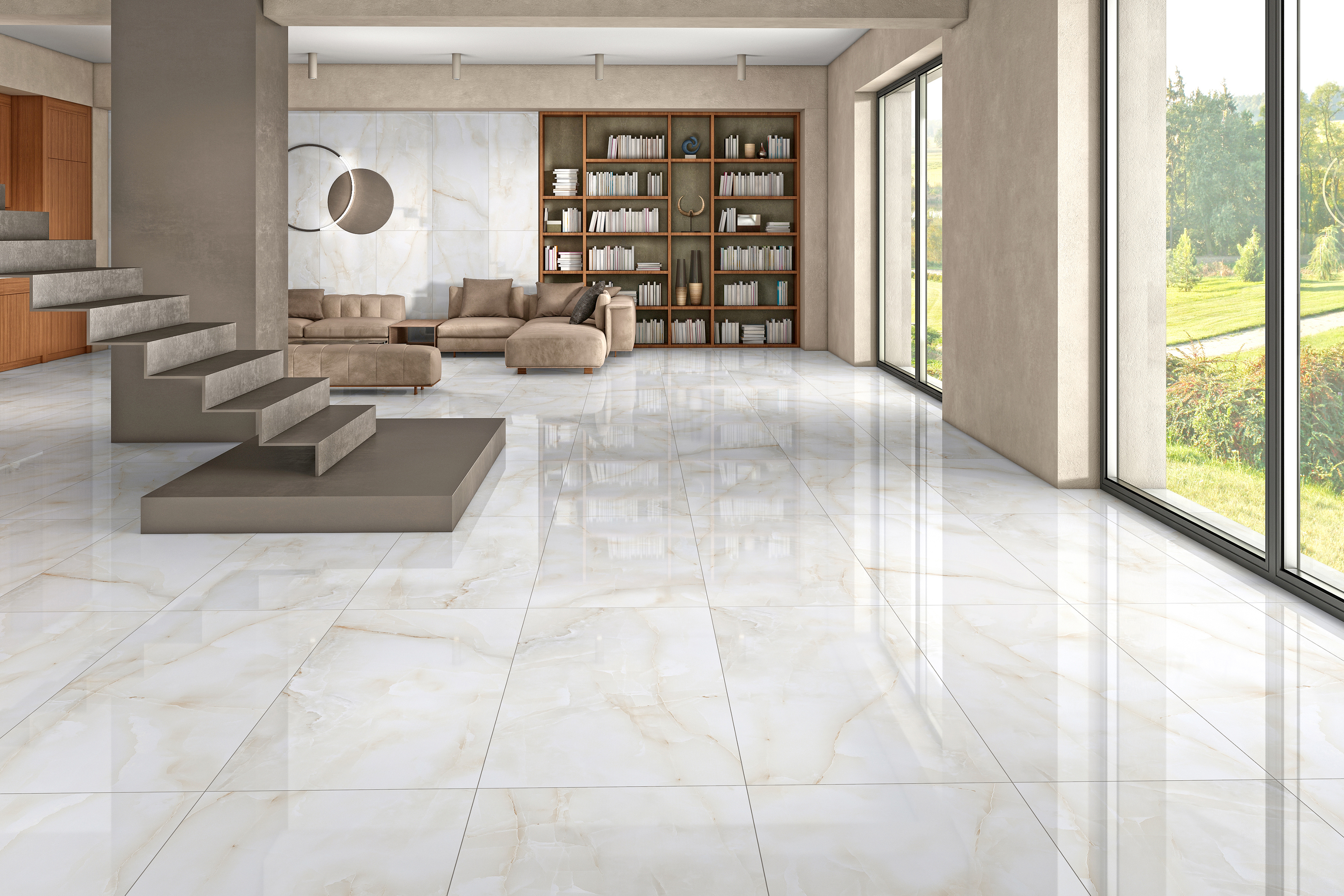 Изображение товара Керамогранит Axioma Anti Sky Beige AX 1002-60-120P 60x120см, 1.44м2