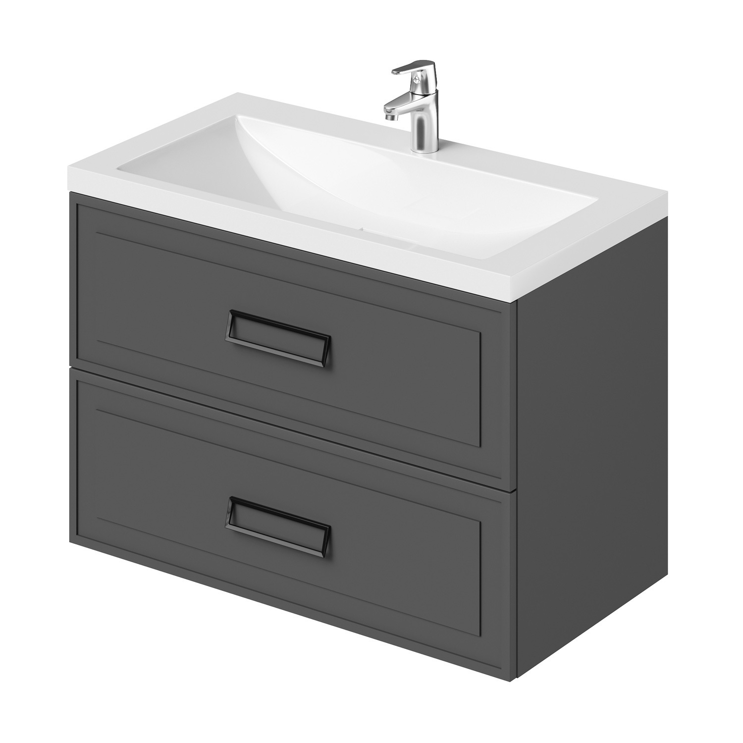 Изображение товара Тумба c раковиной Итана Pino 90 903x482x640 подвесная серый МДФ