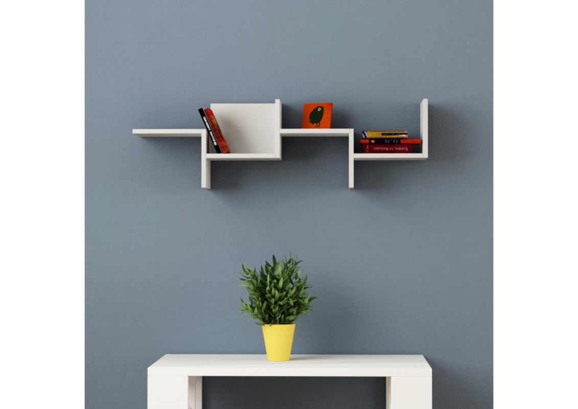 Изображение товара Полка настенная Leve 115x22 см ЛДСП цвет белый