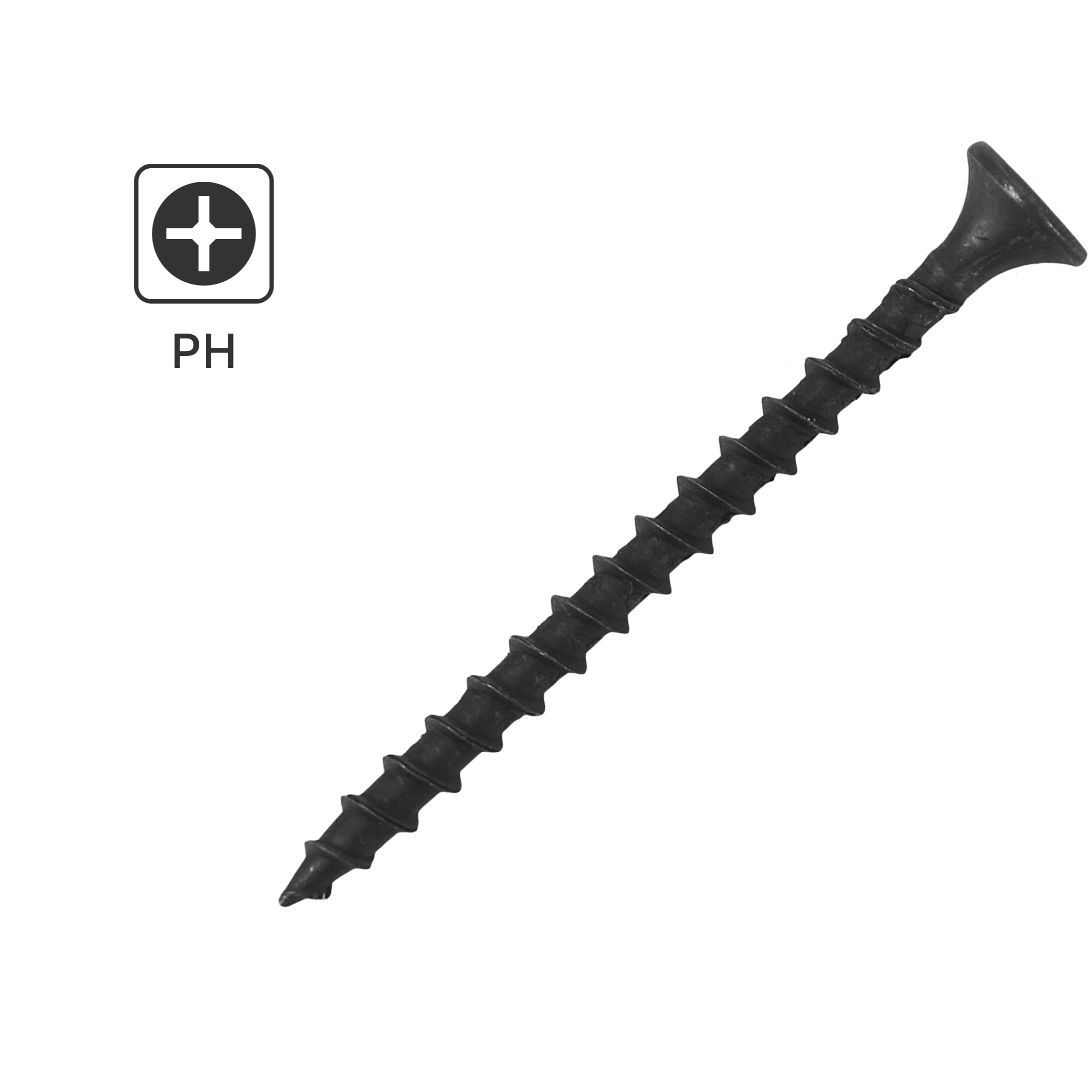 Изображение товара Саморезы по дереву и гипсокартону потайные острые 3,5x51 мм фосфатированные Изображение товара Саморезы по дереву и гипсокартону потайные острые 3,5x51 мм фосфатированные