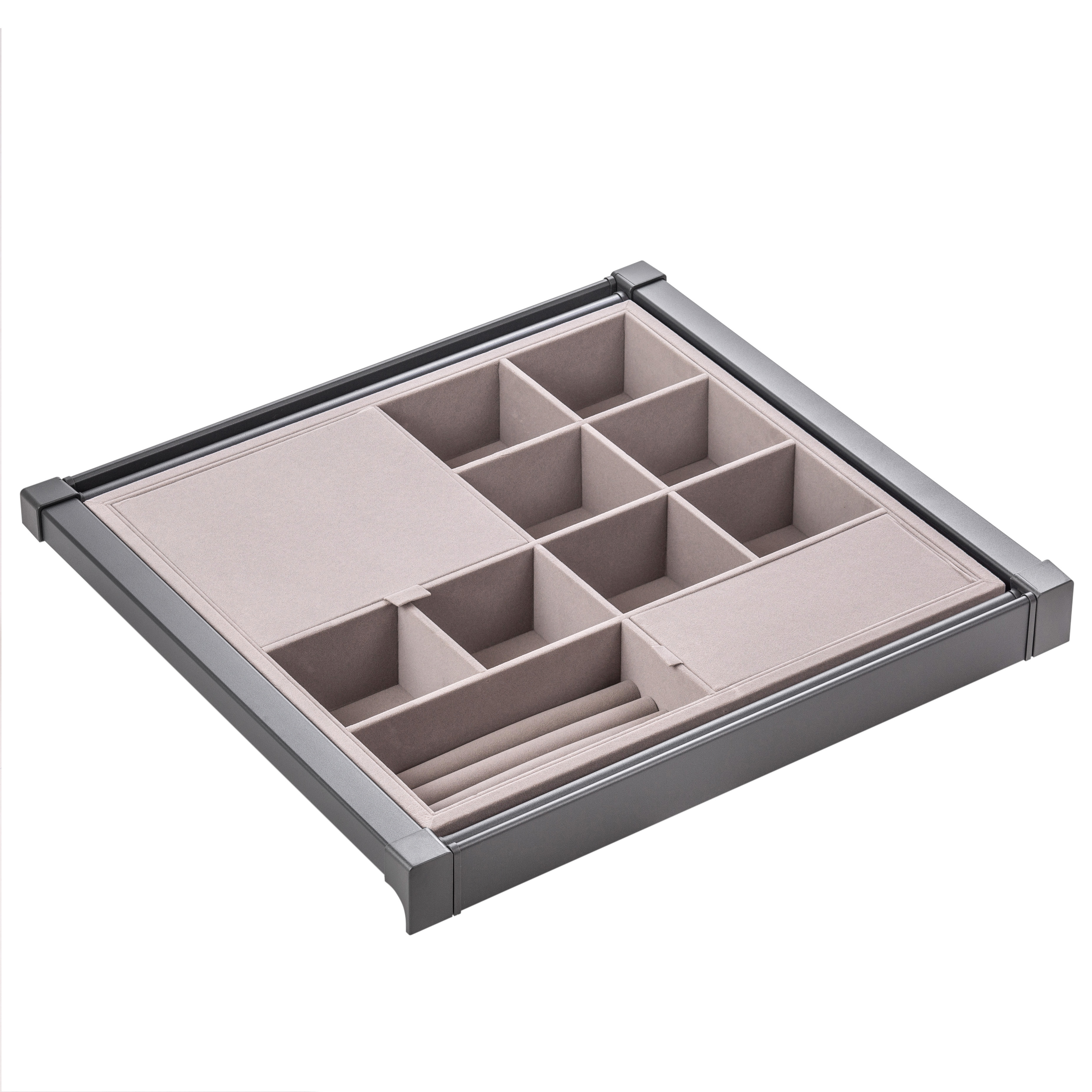Изображение товара Корзина GTV 16582 56x8x48 см с доводчиком графит