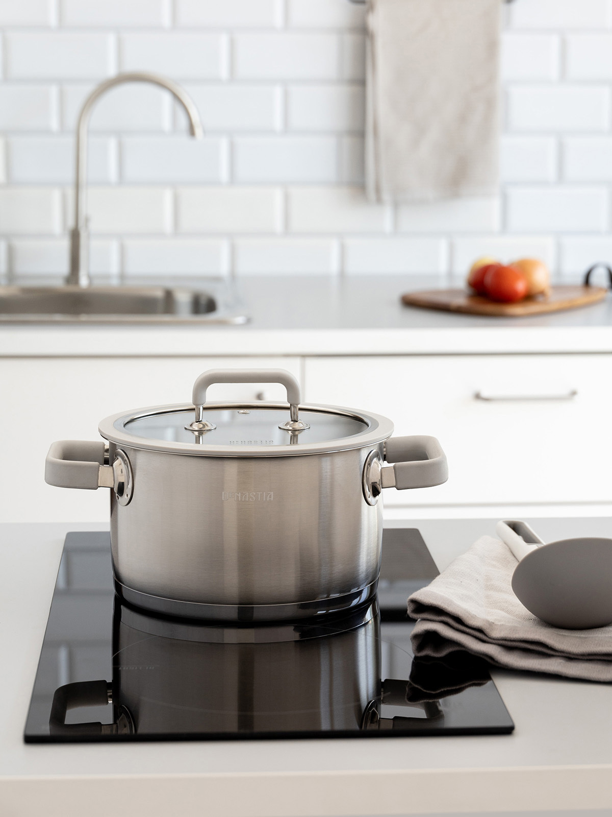 Изображение товара Кастрюля 3.5 л нержавеющая сталь с крышкой DeNASTIA