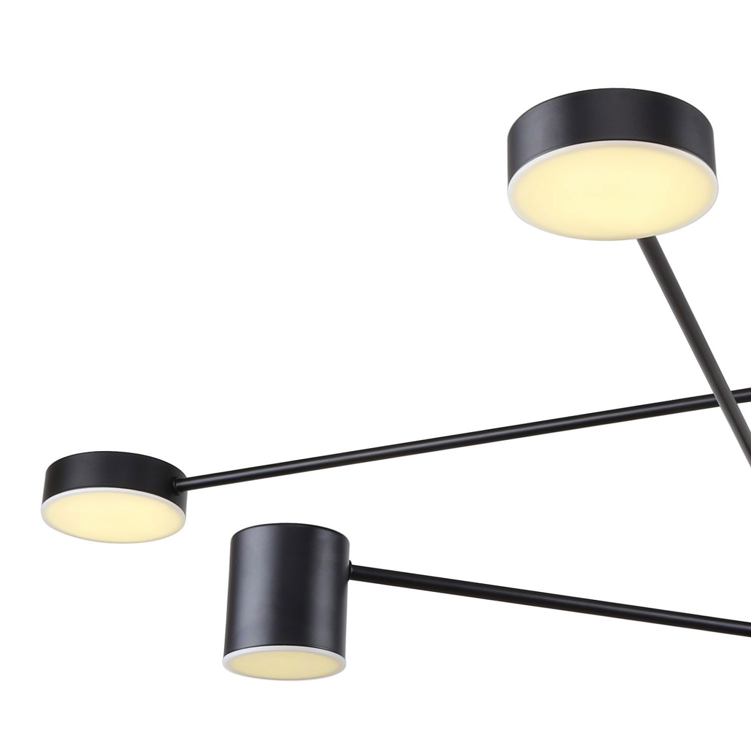 Изображение товара Люстра потолочная Favourite 4221-8p 9 м² современная черная с 8 светодиодами