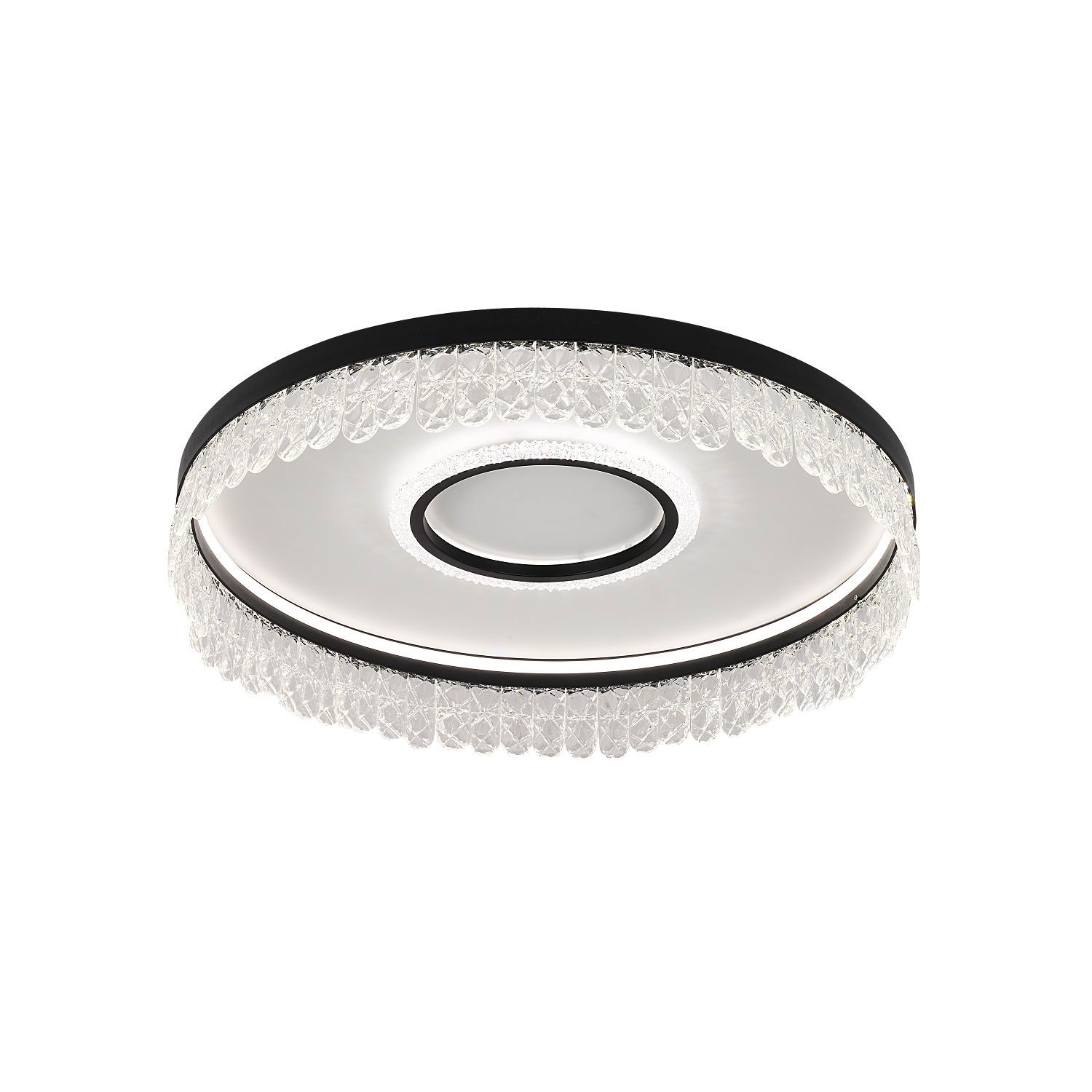 Изображение товара Люстра потолочная светодиодная Favourite 6094-2c с пультом управления 10 м² нейтральный белый свет цвет серый