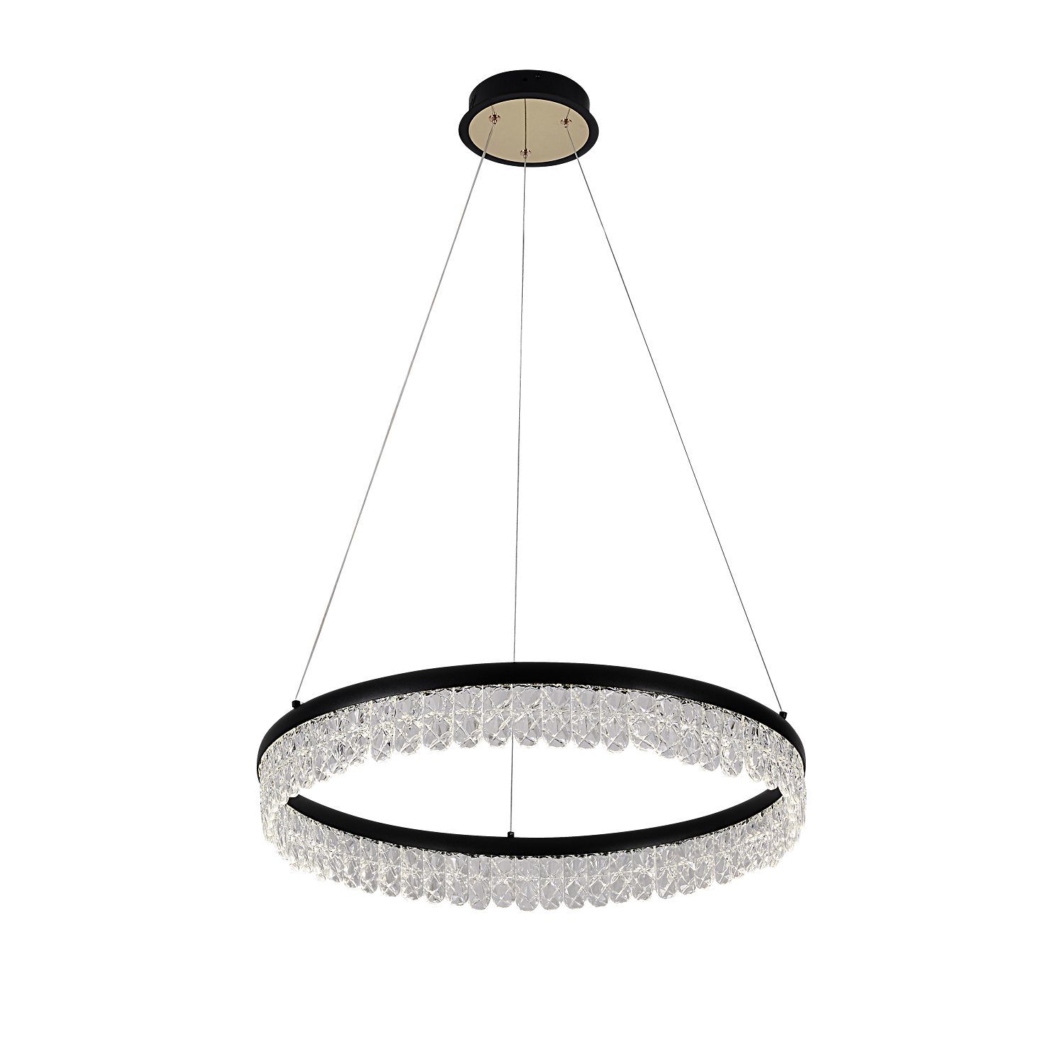 Изображение товара Люстра подвесная светодиодная Favourite 6094-1p с пультом управления 7 м² нейтральный белый свет цвет серый