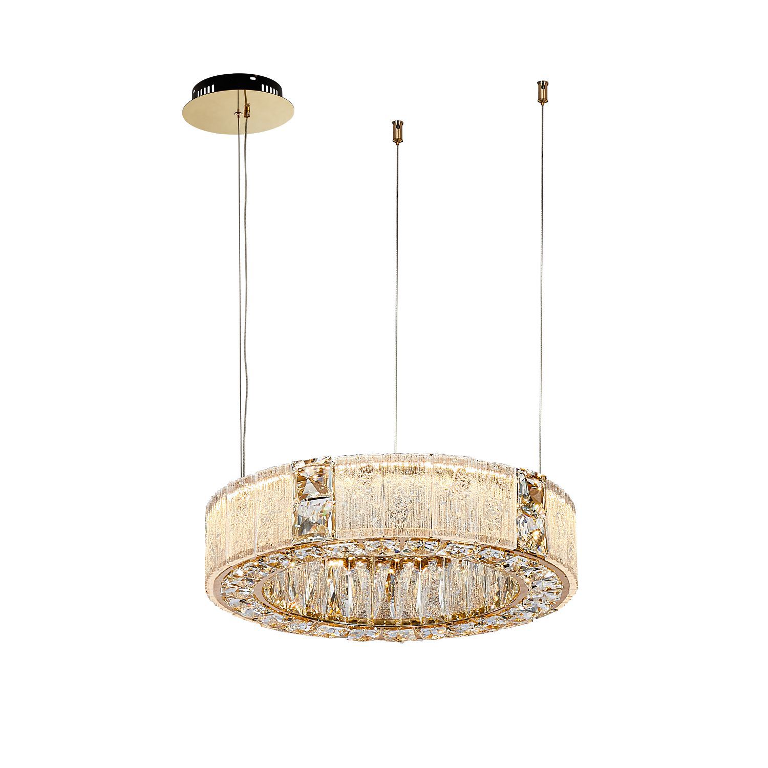 Изображение товара Люстра подвесная Favourite 6109-4P с LED цоколем для интерьера 8 м² серый