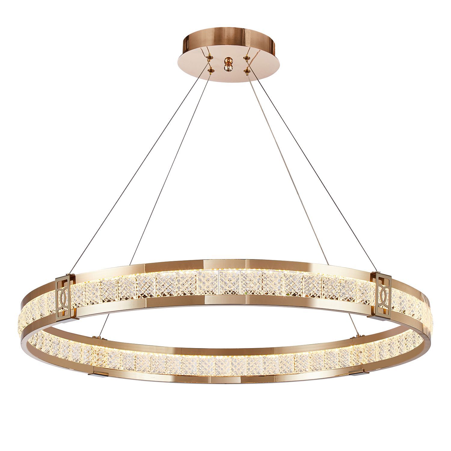 Изображение товара Люстра подвесная светодиодная Favourite 3111-8p 8 м² нейтральный белый свет цвет серый