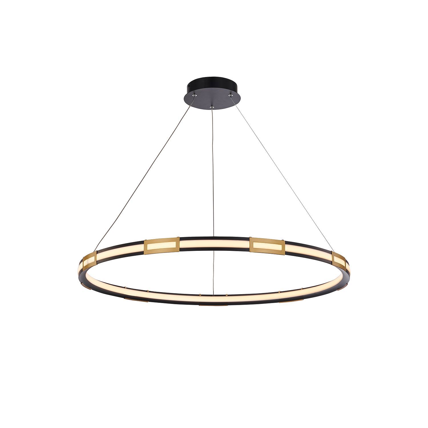 Изображение товара Люстра подвесная светодиодная Favourite 3085-1p 24 м² нейтральный белый свет серый