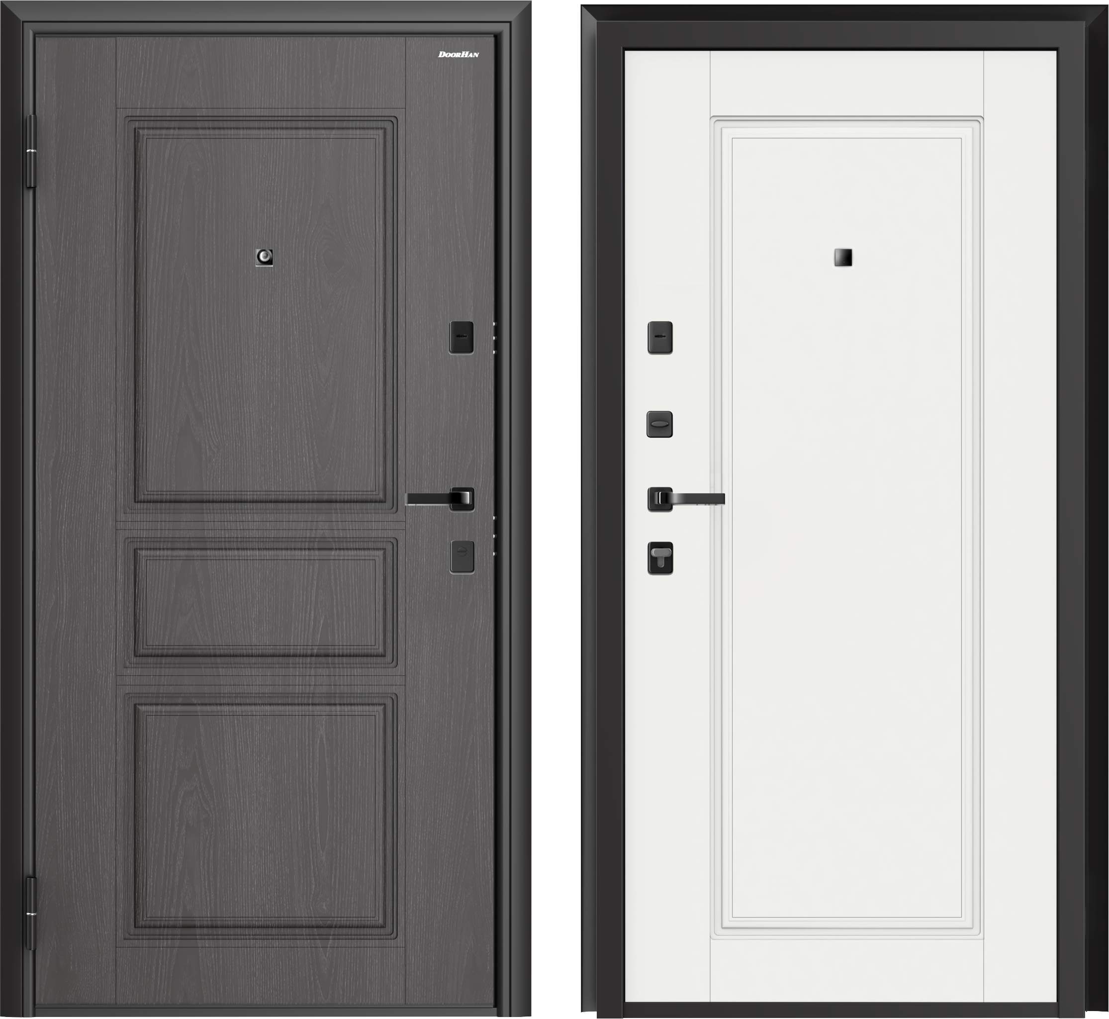 Изображение товара Дверь входная металлическая Квадро 98x205 см левая малибу