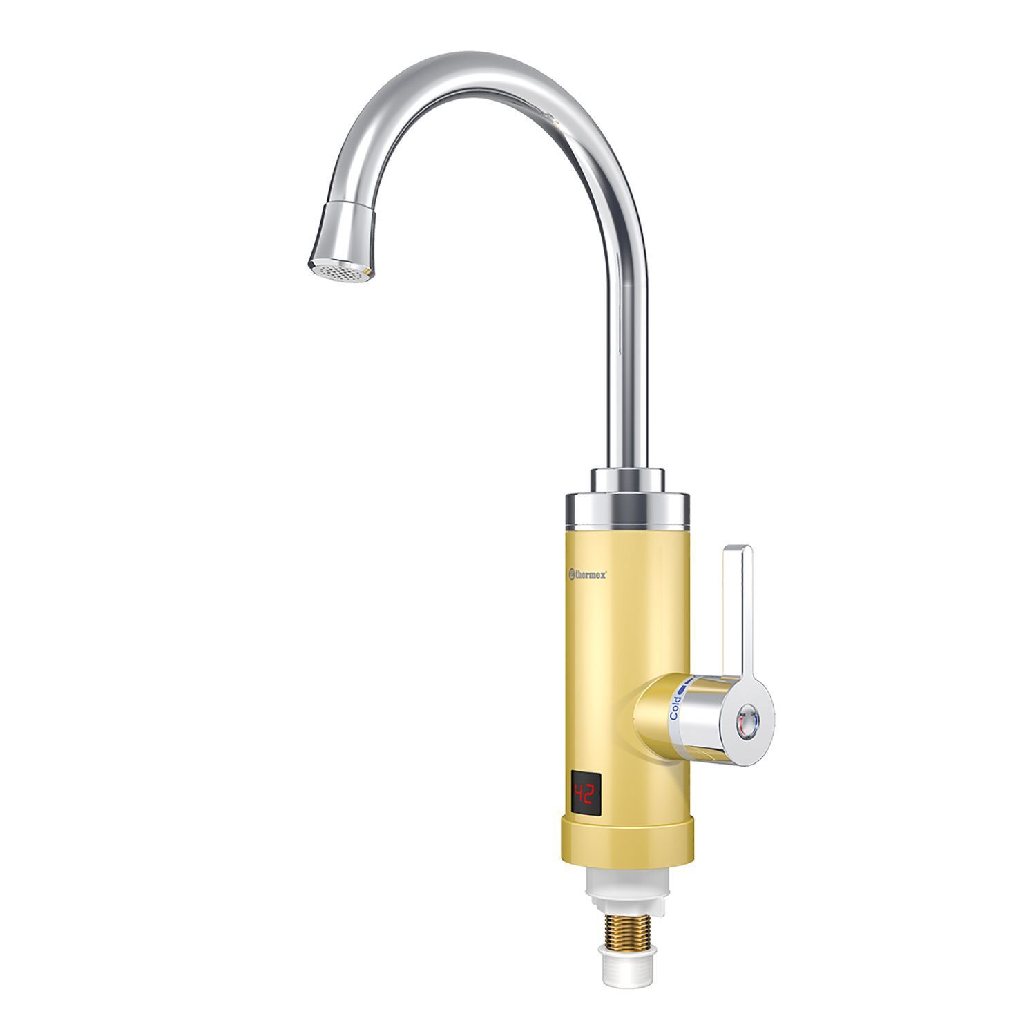 Изображение товара Проточный водонагреватель Thermex Amber 3000 3 кВт желтый для кухни и ванных