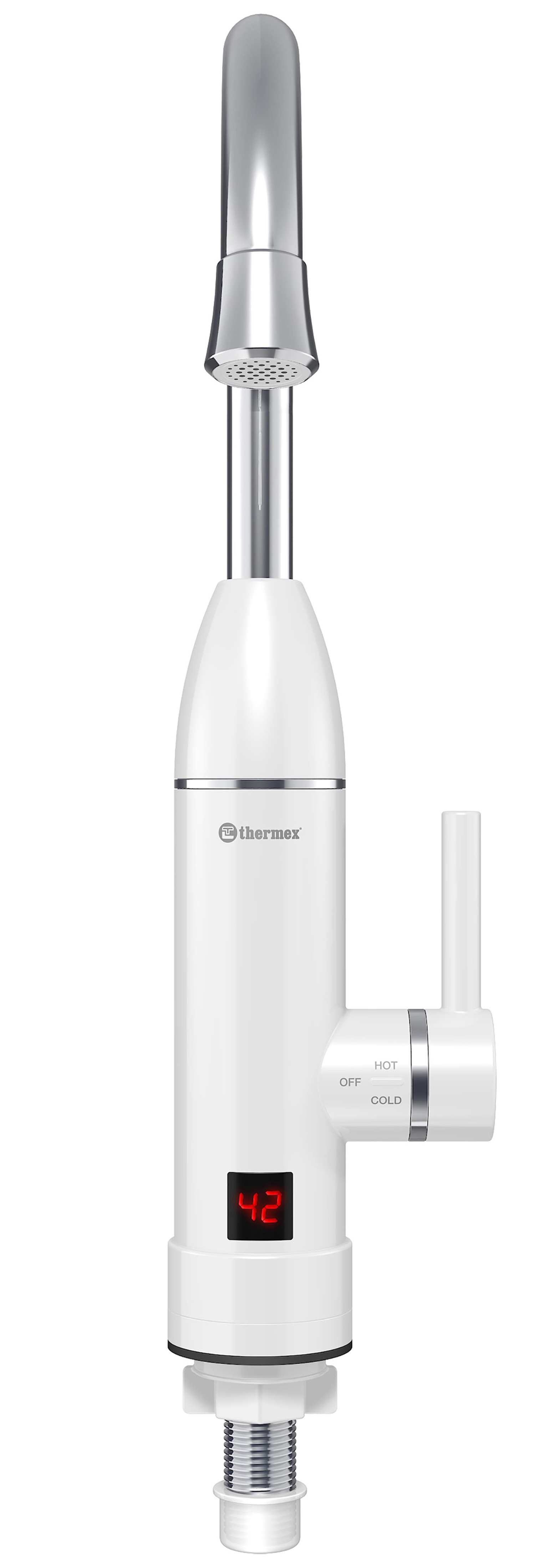 Изображение товара Проточный водонагреватель Thermex Hotty 3000 3 кВт белый компактный