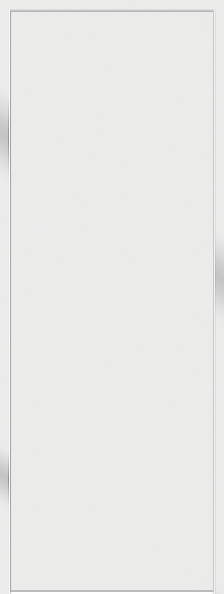 Изображение товара Дверь межкомнатная глухая с замком комплекте Invisible 70x230 см правая алюминиевая кромка цвет белый