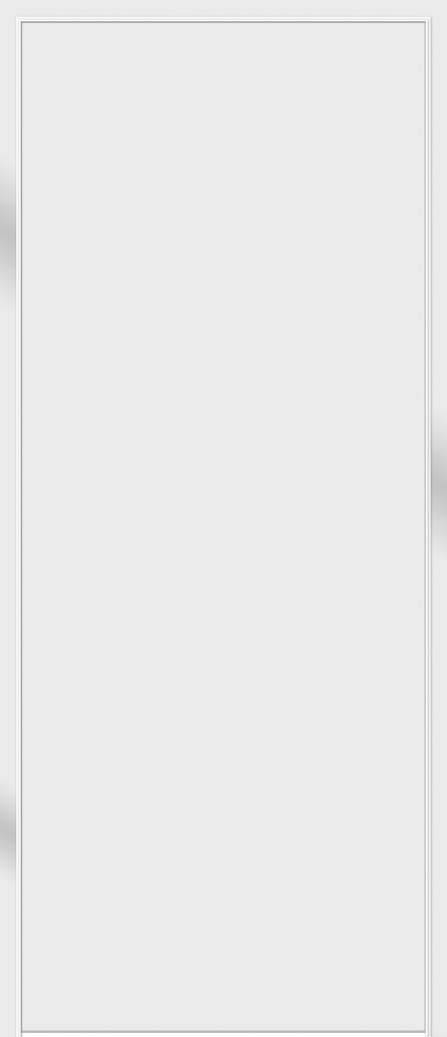 Изображение товара Дверь межкомнатная глухая обратного открывания Invisible 80x200 см правая цвет белый с замком