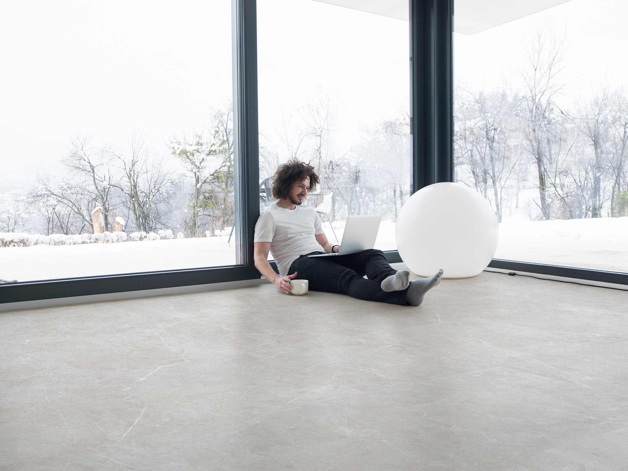 Изображение товара Керамогранит светло-серый мрамор 60x60 см коллекция Bliss Global tile