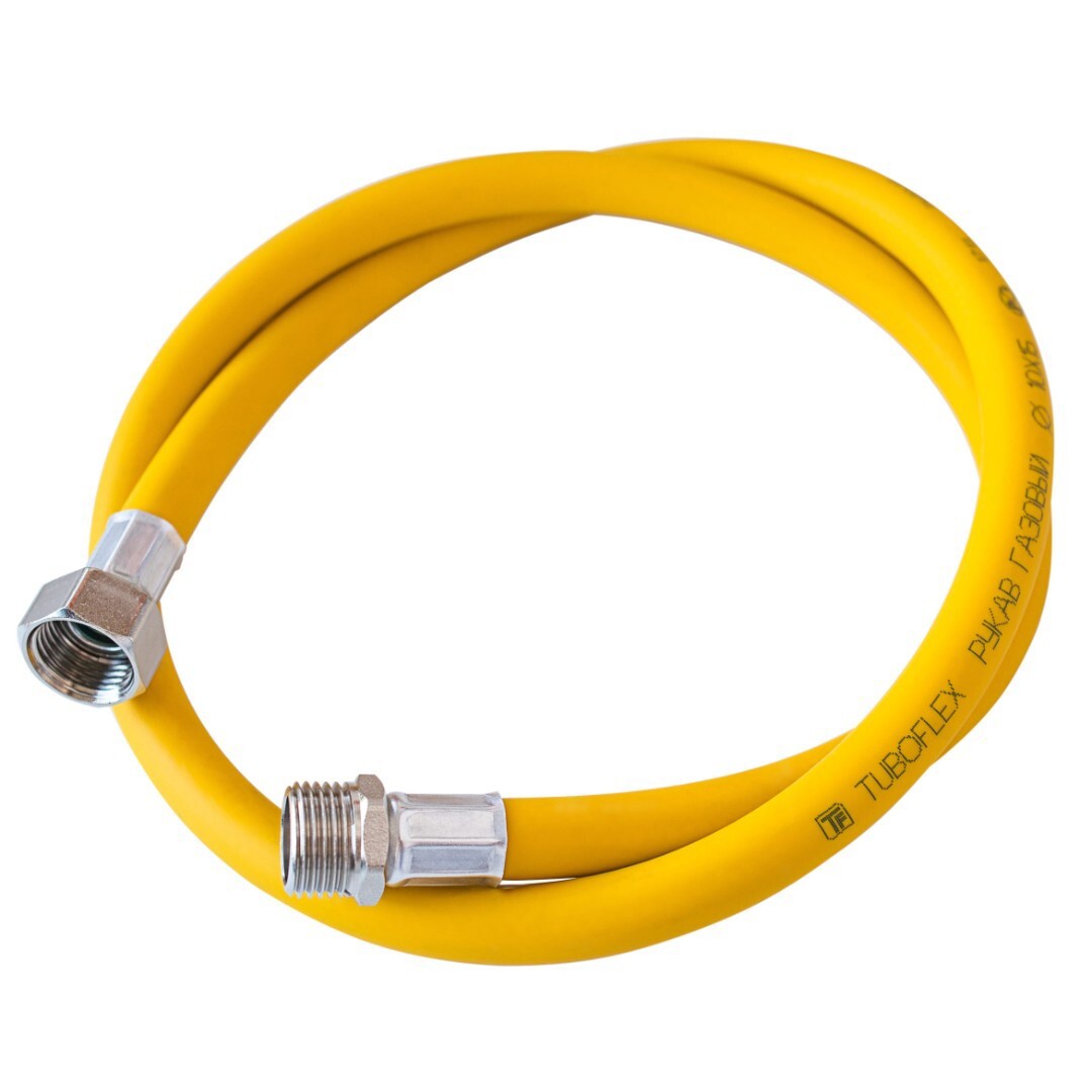 Изображение товара Газовый шланг ПВХ Tuboflex 1/2" 1.2 м армированный для бытовых газовых устройств