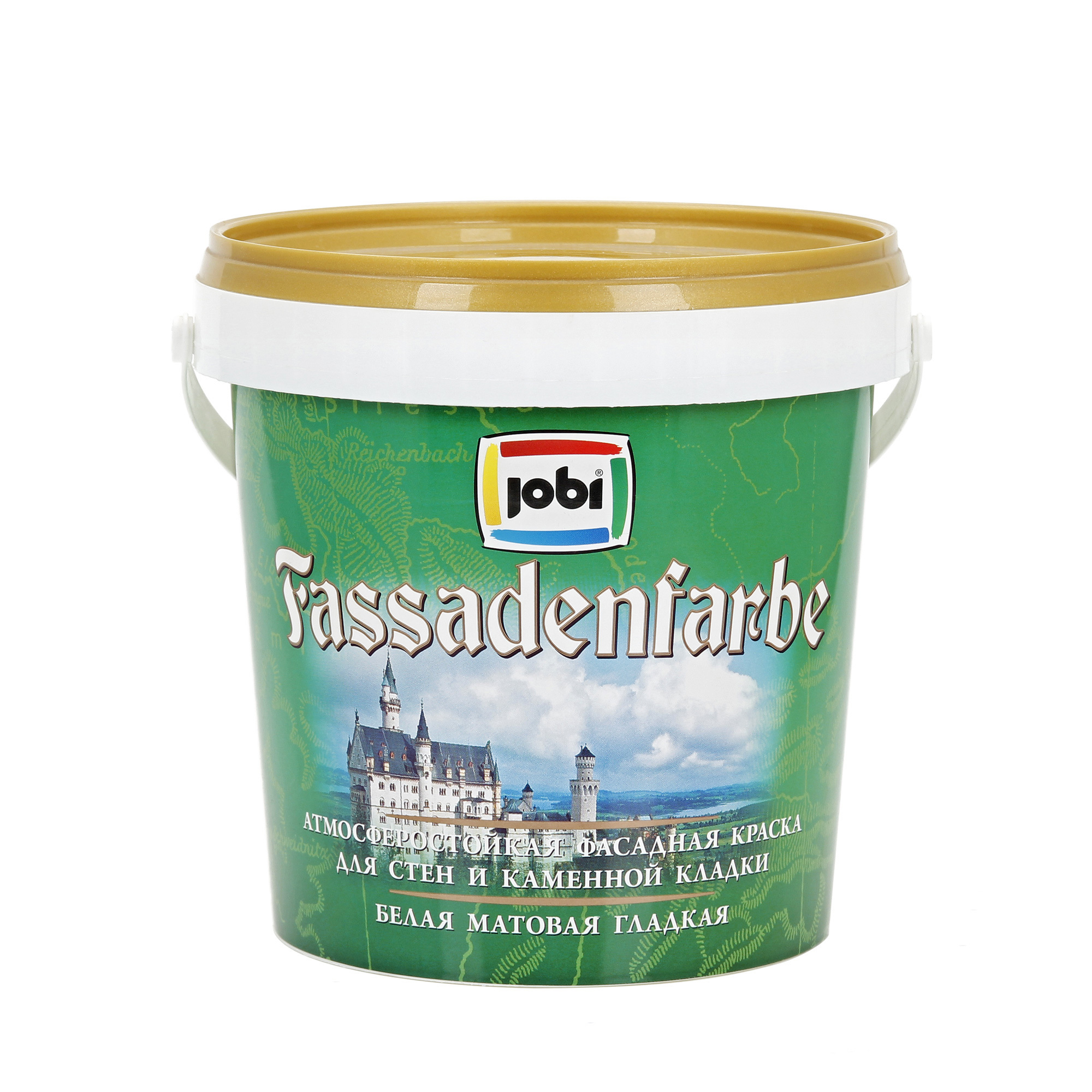Изображение товара Краска фасадная Jobi Fassadenfarbe матовая цвет белый 0.9 л Изображение товара Краска фасадная Jobi Fassadenfarbe матовая цвет белый 0.9 л