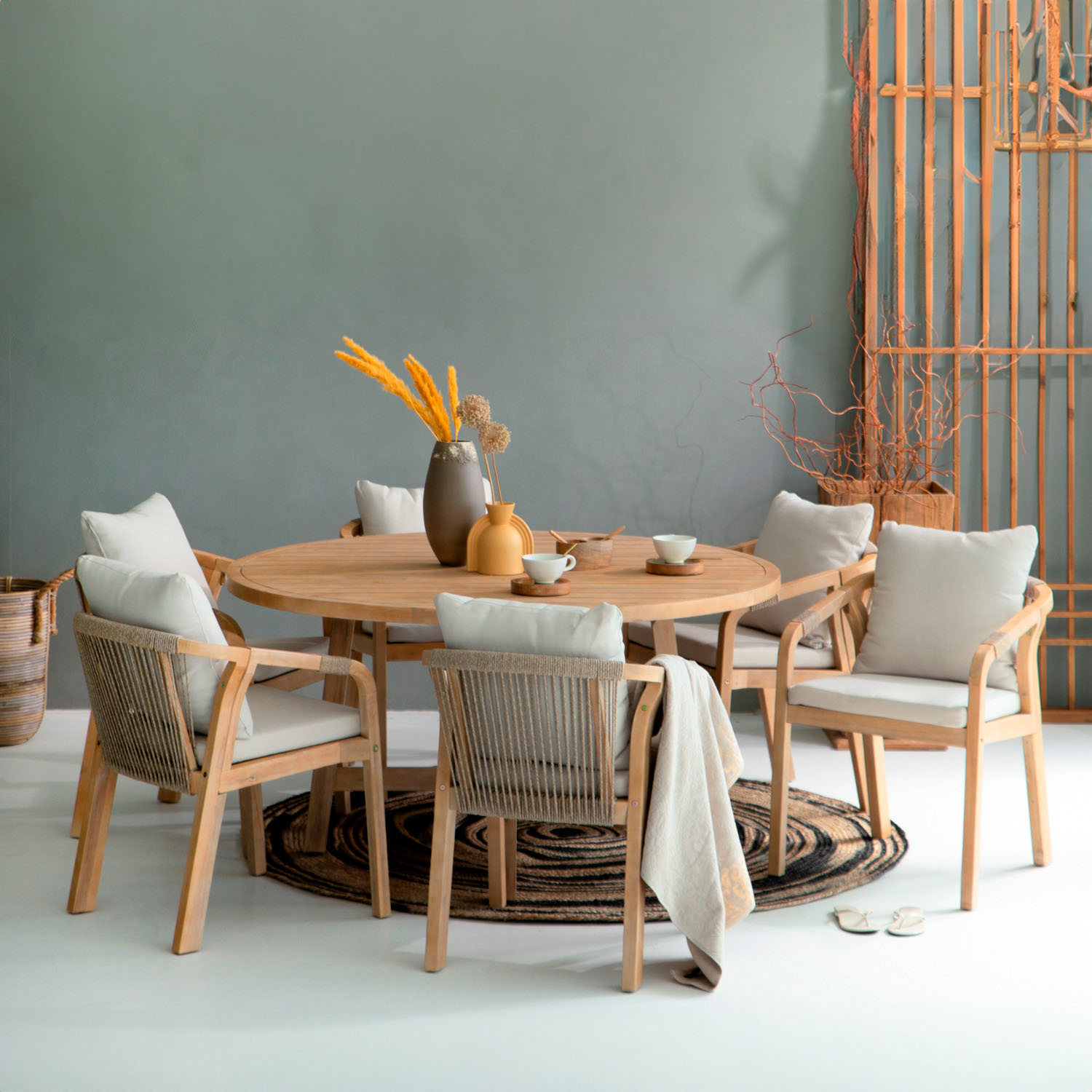 Изображение товара Набор садовой мебели Rimini 7 предметов из акации для веранды и сада