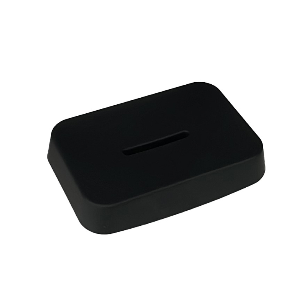 Изображение товара Мыльница Lemer Catania пластиковая черная прямоугольная водостойкая