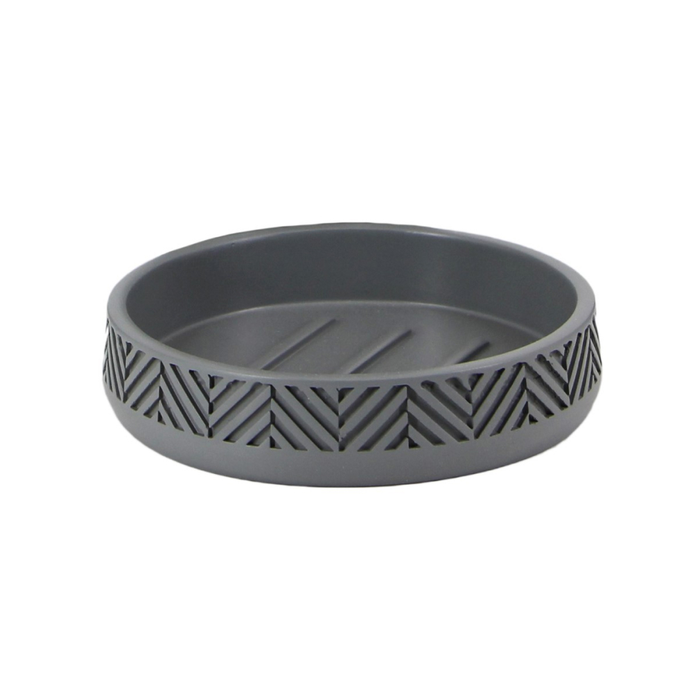 Изображение товара Мыльница Lemer Tinto из полирезина серого цвета