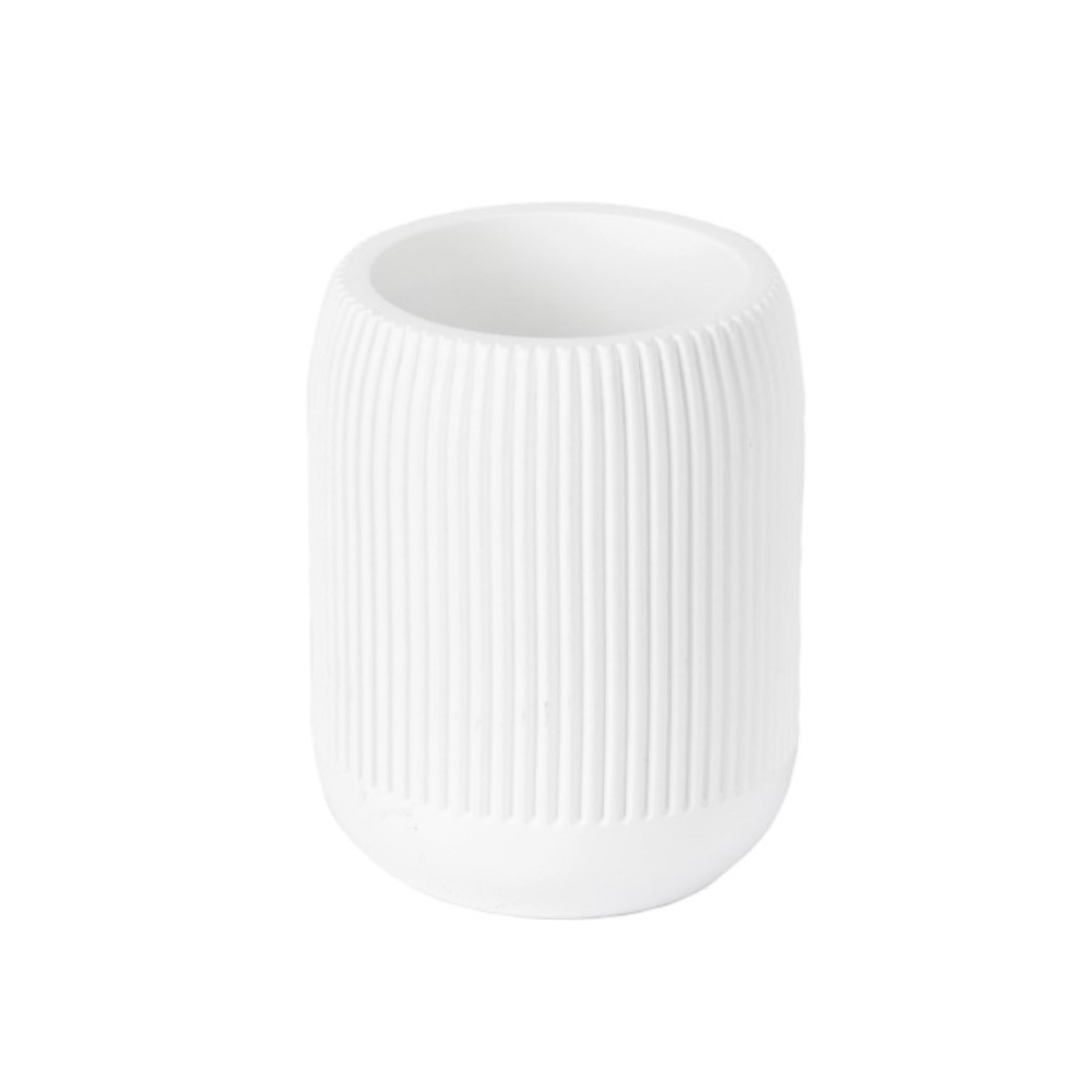 Изображение товара Стакан для зубных щеток Lemer Savona белый из полирезина