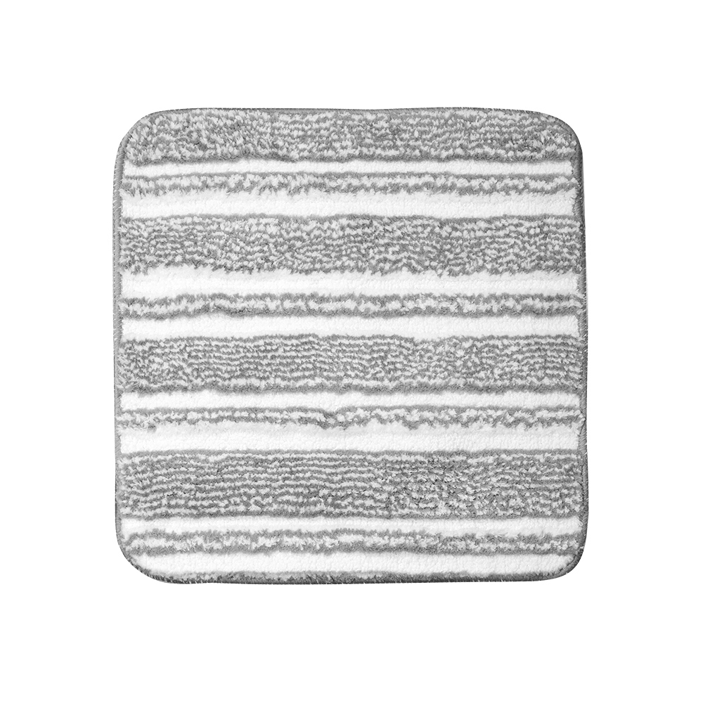 Изображение товара Коврик для туалета Lemer Tocantis 50x50 см серый микрофибра противоскользящий