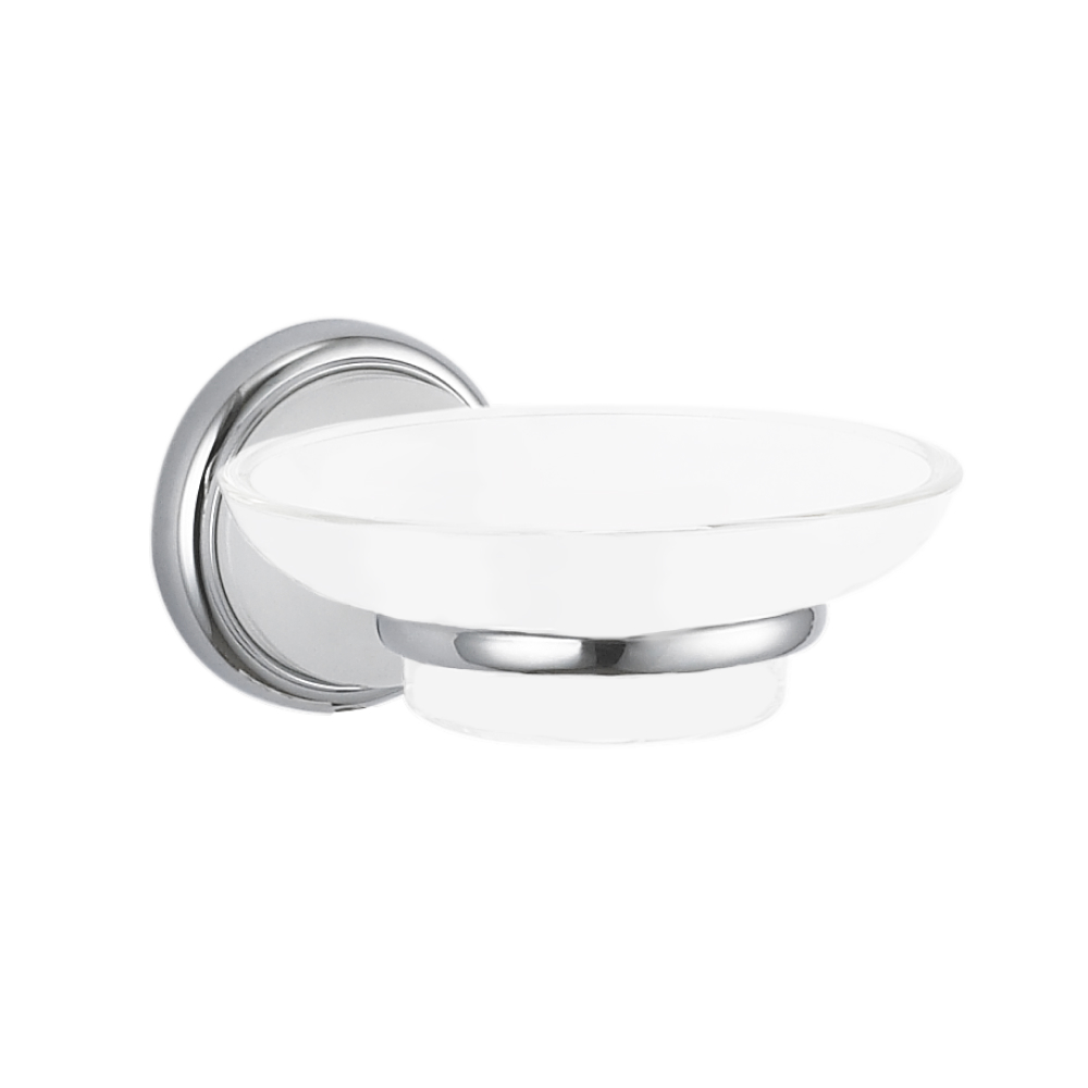 Изображение товара Подвесная керамическая мыльница Lemer Loire белый/хром