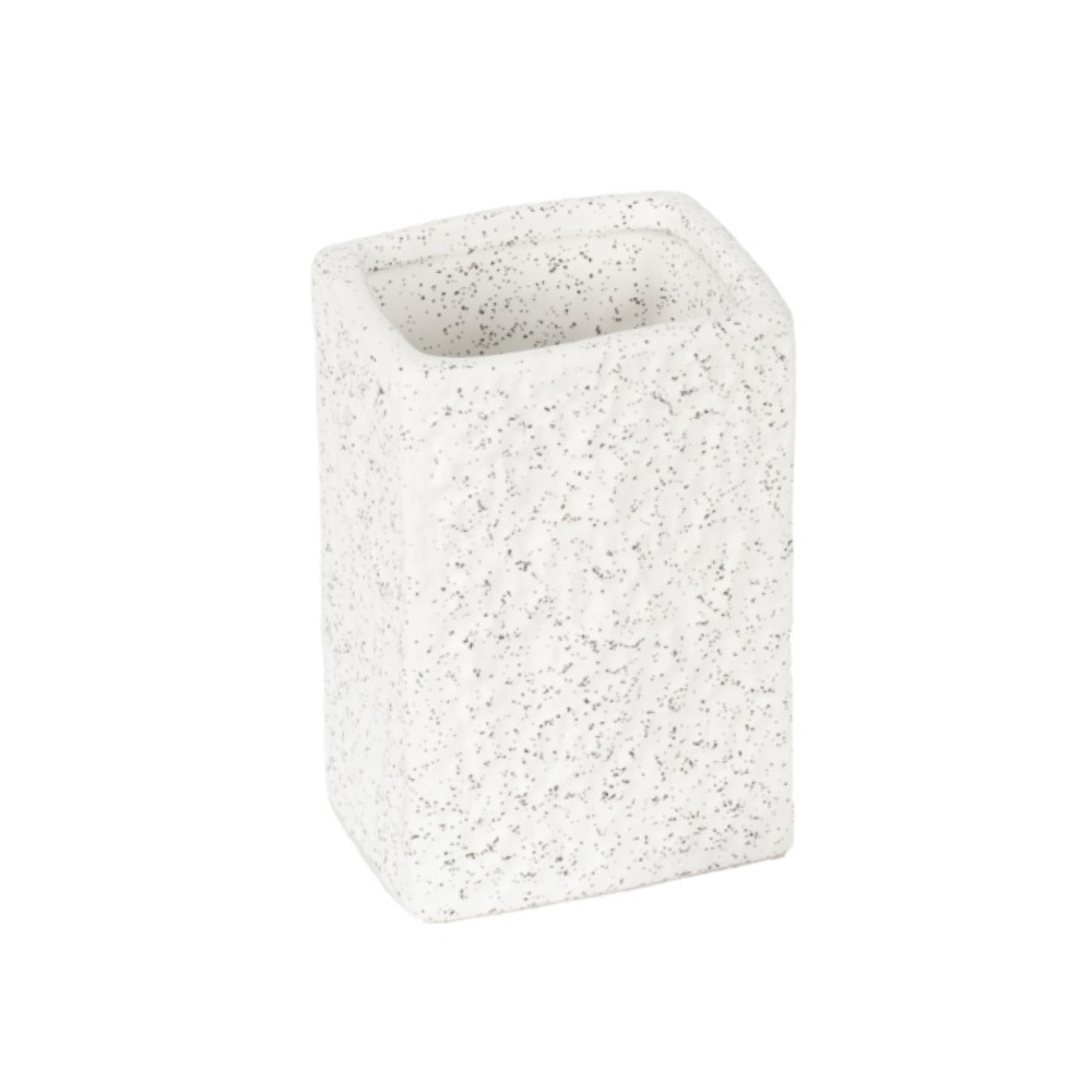 Изображение товара Стакан для зубных щеток Lemer Cabras керамика белый практичное решение для ванной