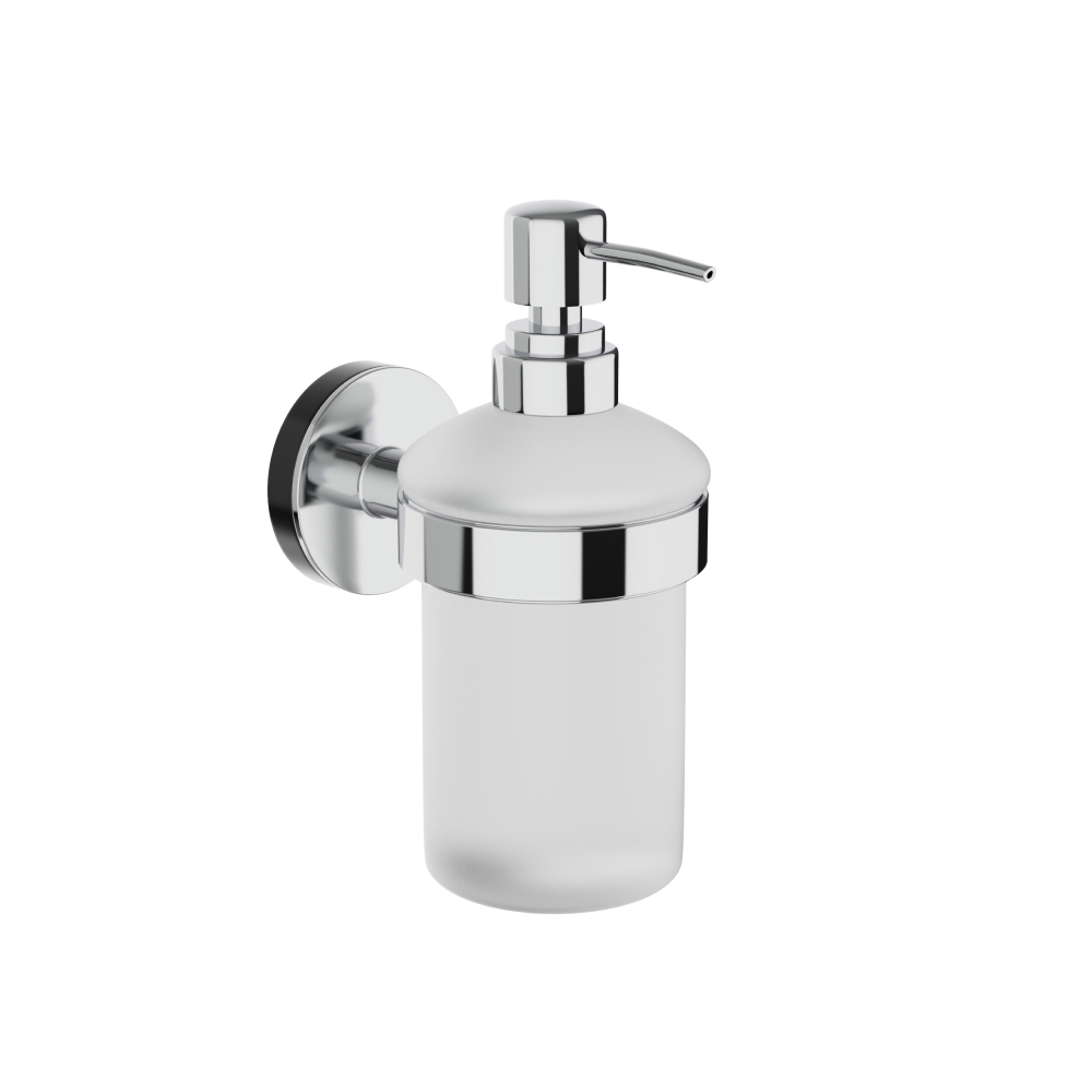 Изображение товара Дозатор для жидкого мыла Lemer Aller подвесной стекло прозрачный/хром