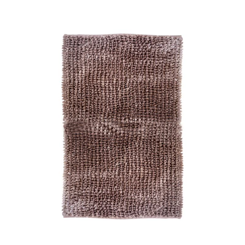 Изображение товара Коврик для ванной Lemer Loritani 50x80 см коричневый нескользящий влаговпитывающий