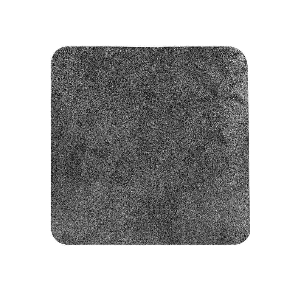 Изображение товара Коврик для туалета Lemer Como 50x50 см серый микрофибра противоскольный