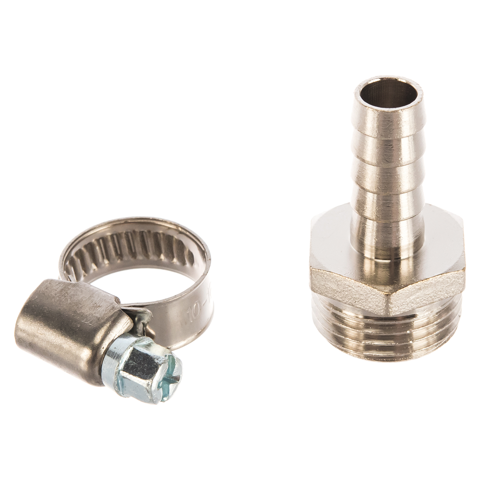 Штуцер газовый Vaxt для шланга 1/2"х10 мм наружная резьба латунь/сталь