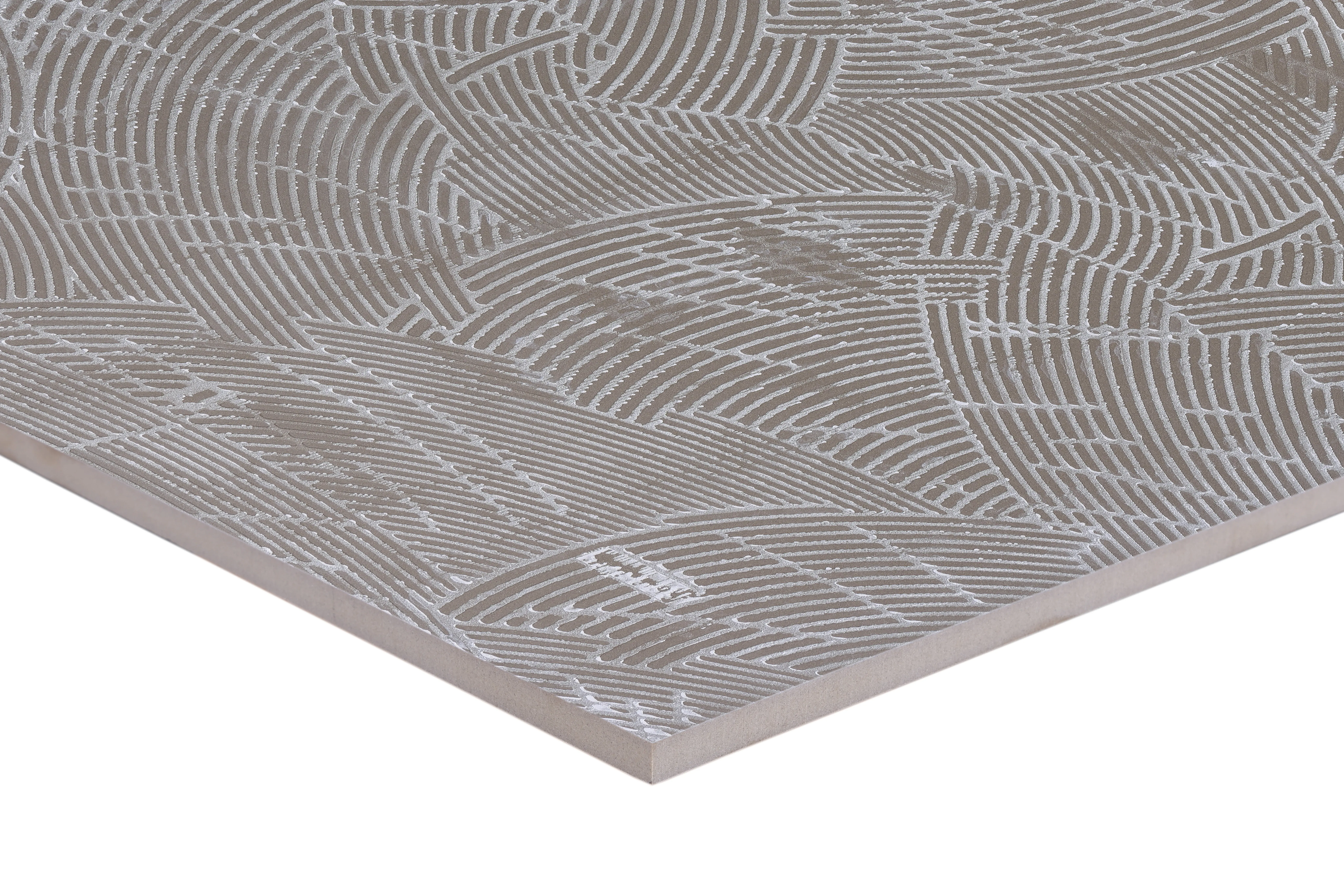 Глазурованный керамогранит Arcadia Ceramica Cement Bianco 60x120 см 1.44 м² матовый цвет светлый серо-бежевый - 4