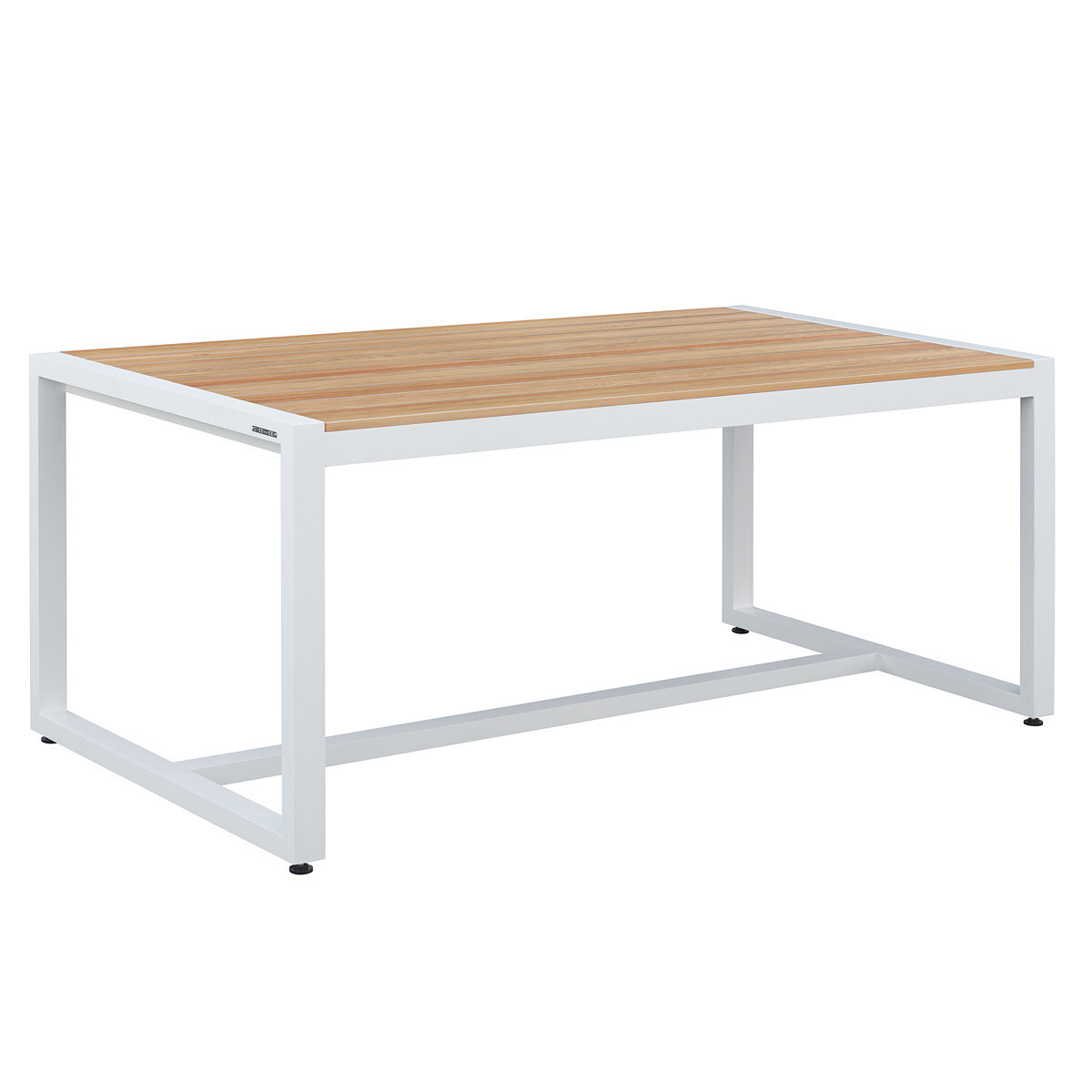 Изображение товара Обеденный садовый стол Greenween SANTORINI 180 см алюминий и лиственница белый