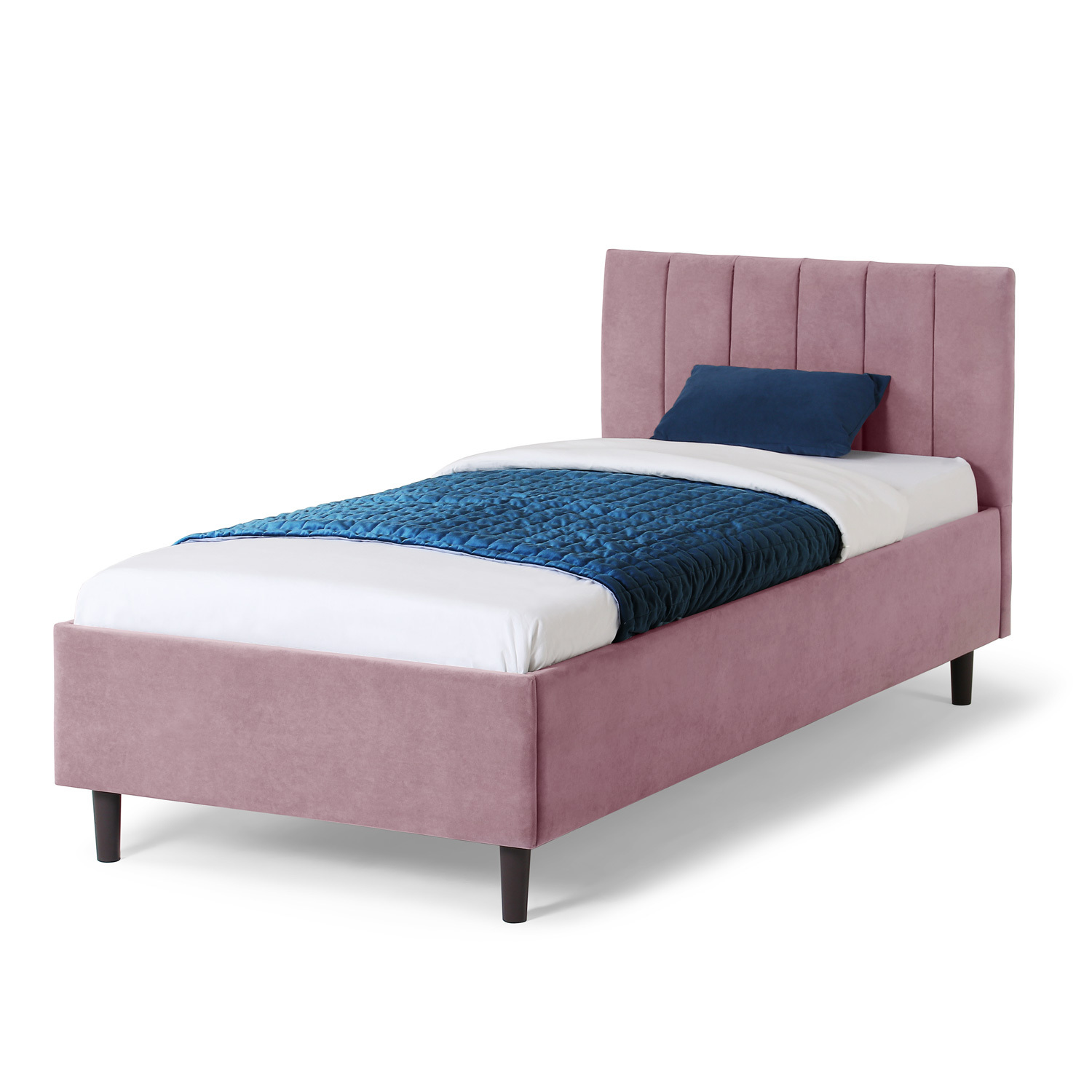 Изображение товара Кровать односпальная Nrava Mirana без подъемного механизма 97x94x209 см поролон цвет темно-розовый