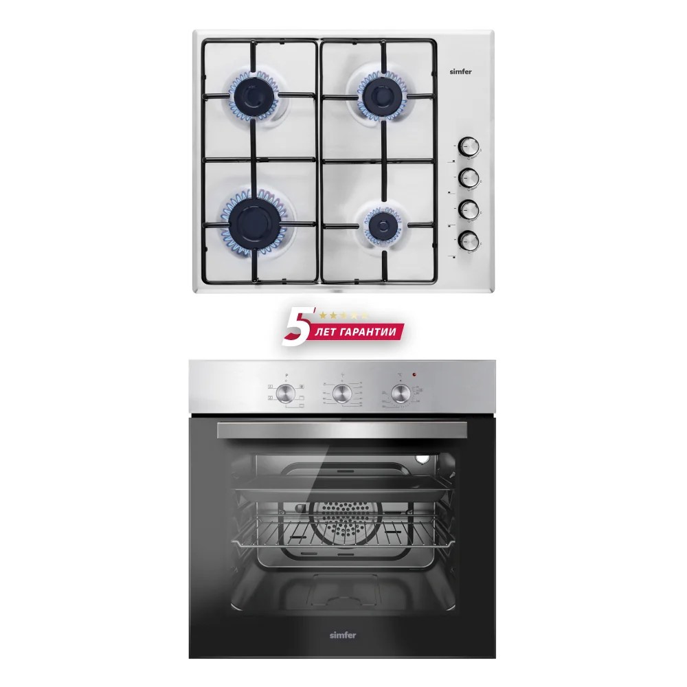 Изображение товара Комплект бытовой техники SIMFER S66M411 варочная панель и электрическая духовка