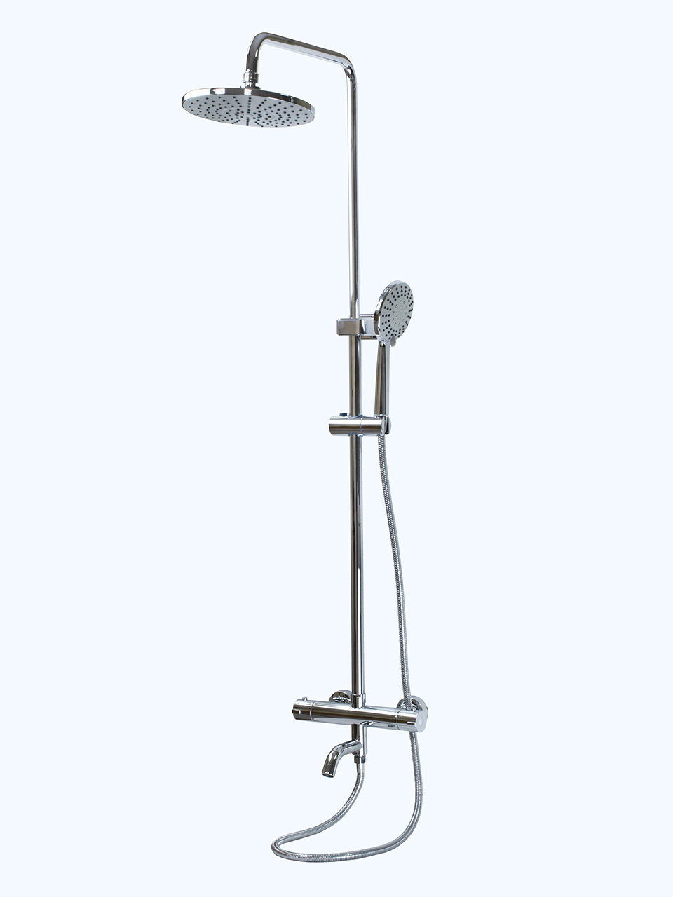 Изображение товара Душевая система Santrek AQUA-1220 с верхним Тропический душ и термостатом