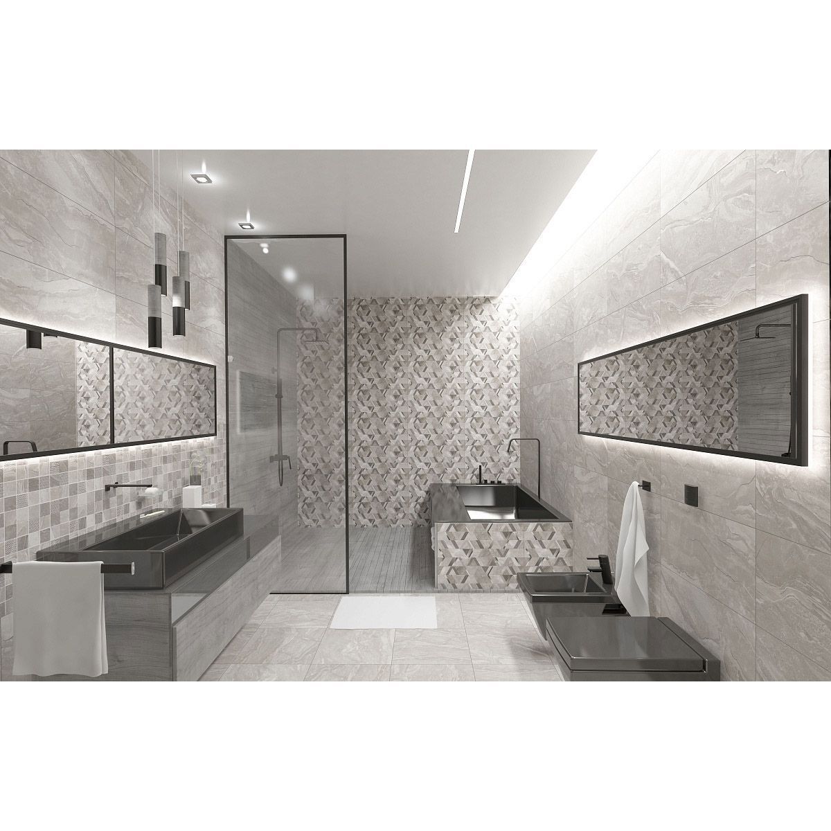 Изображение товара Плитка настенная Kerlife Torino Ice 31.50x63 см серый