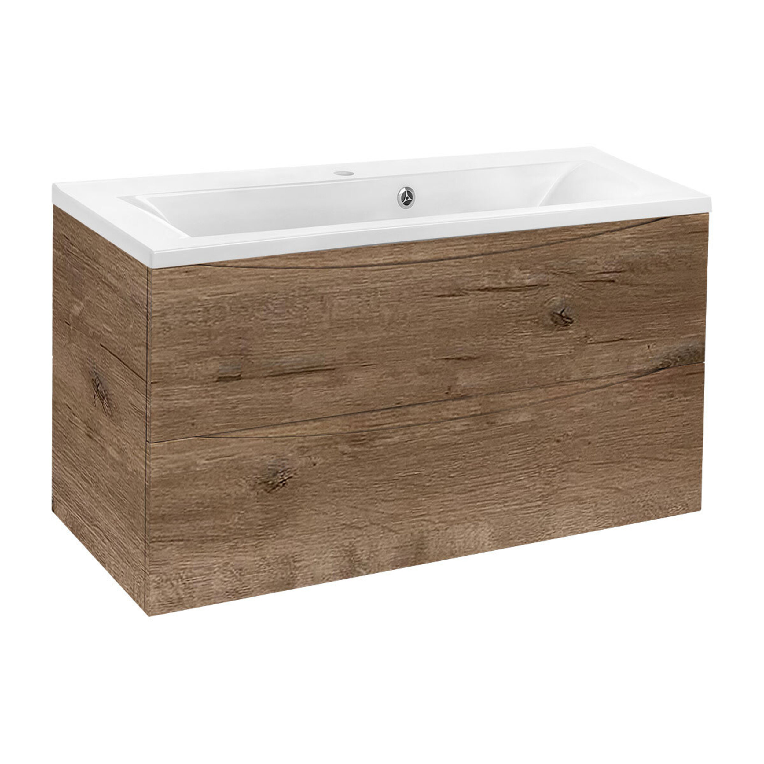 Изображение товара Тумба подвесная Mia 900 V Oak с раковиной VINCEA