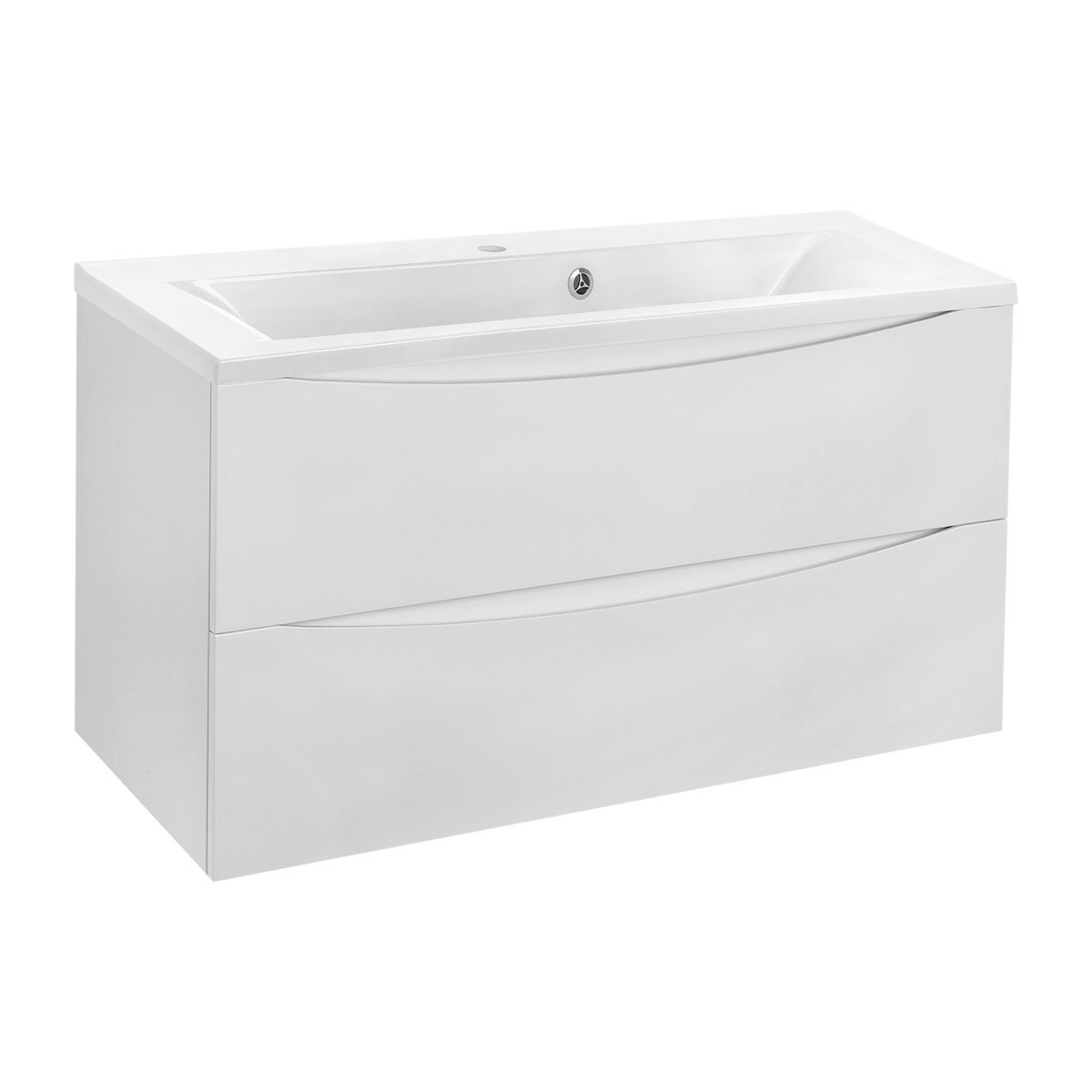 Изображение товара Тумба VINCEA Mia 900 G.White Подвесная с раковиной 90 см