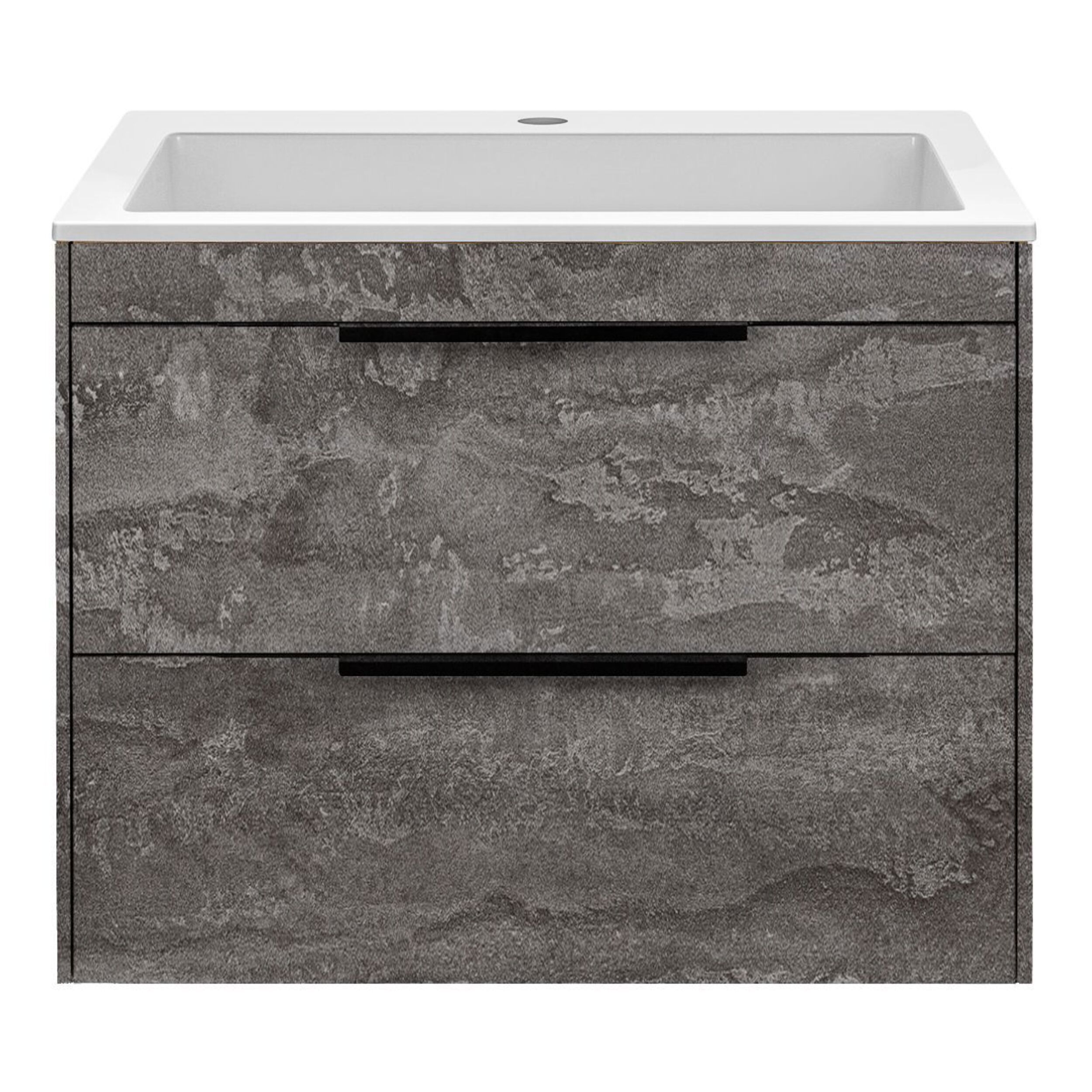 Изображение товара Тумба с раковиной из искусственного камня Vincea Chiara 2D G.Stone White 60см цвет серый