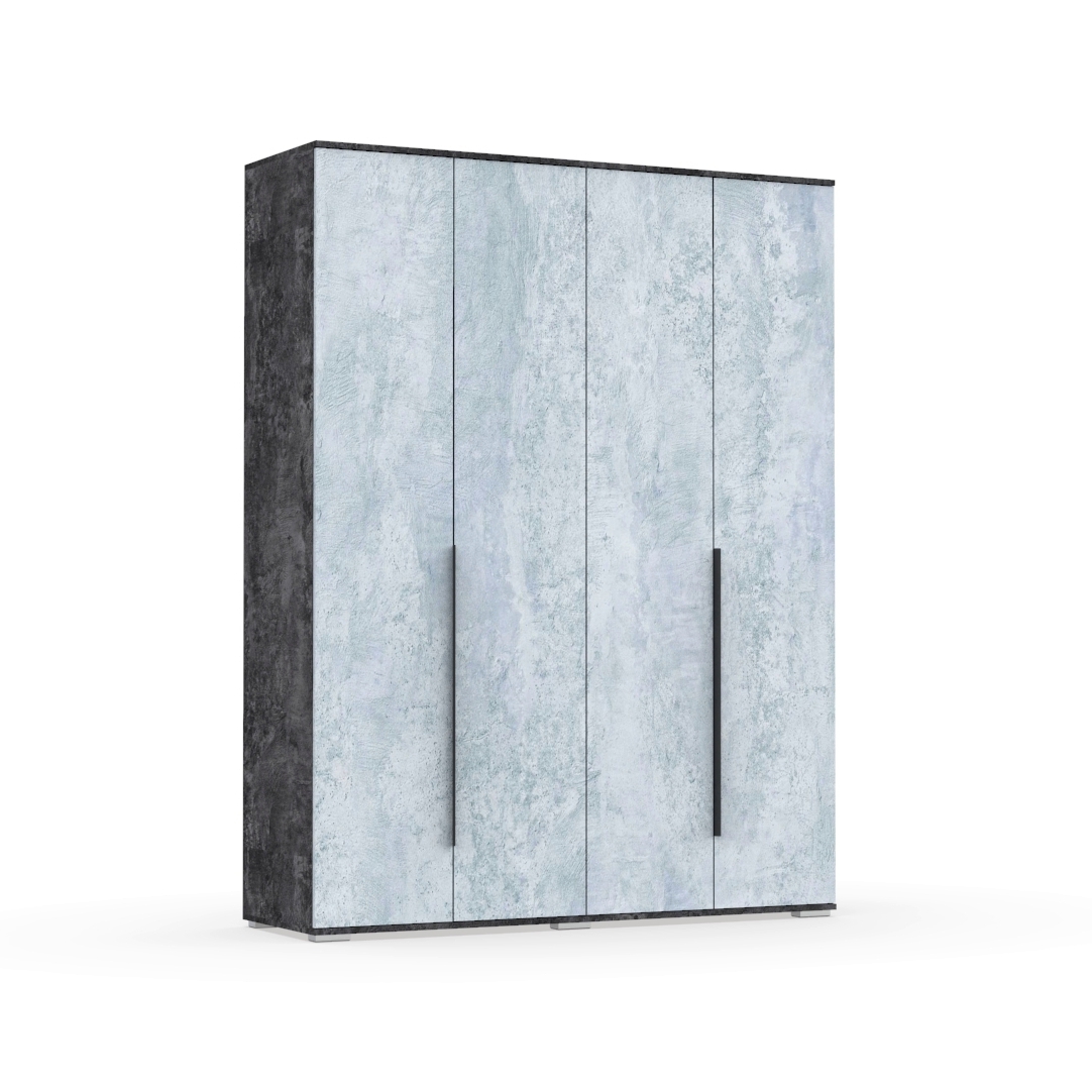 Изображение товара Шкаф распашной Эверест 4 дверный 160x209x50 см серый лек корпус и фасады