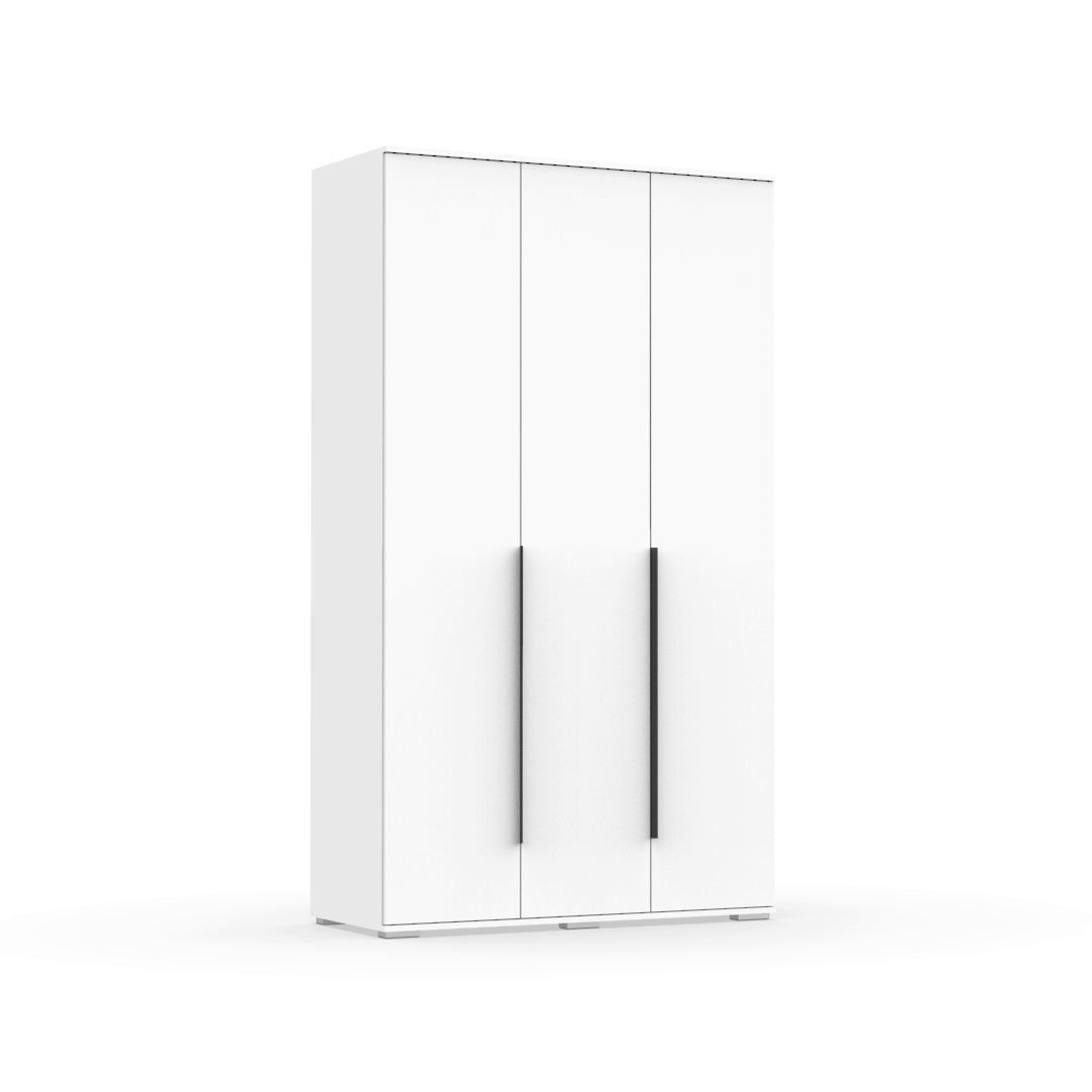 Изображение товара Шкаф распашной Эверест 3 дверный Лайт 120x209x50 см белый матовый