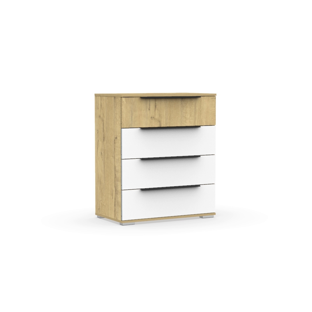 Изображение товара Комод Эверест Лайт 4 ящика 80x45x94 см из ЛДСП современный дизайн