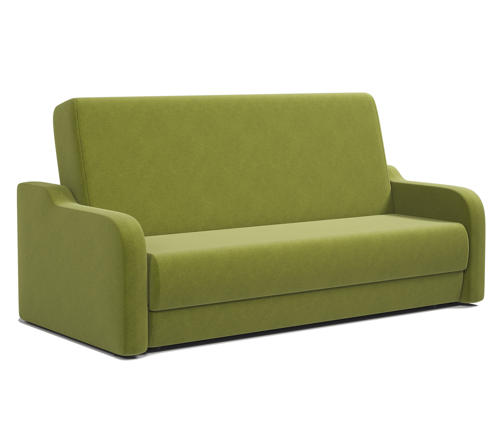 Изображение товара Диван-книжка Шарм-Дизайн Грант М 120 224x92x99 см велюр цвет дрим эппл