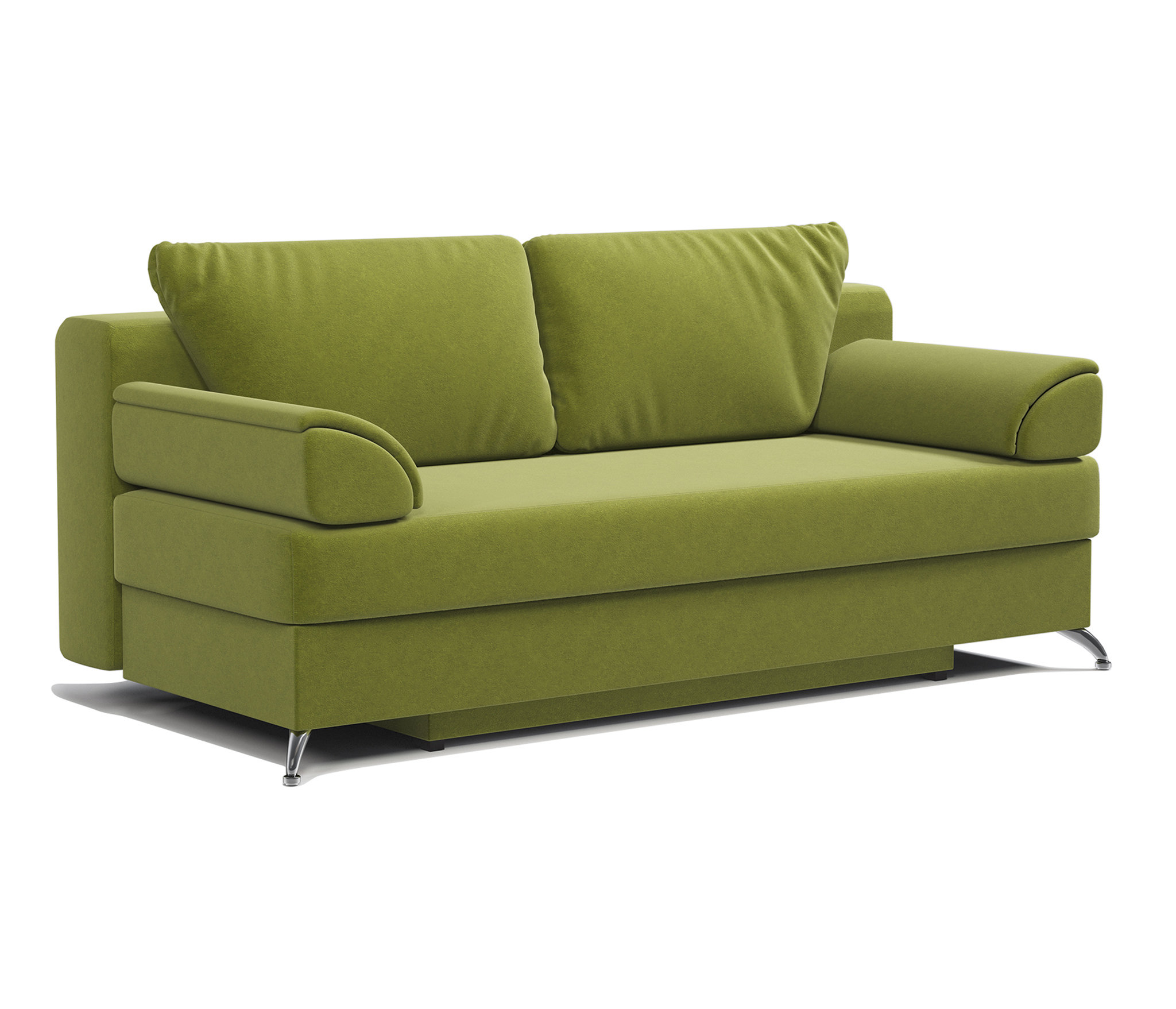 Изображение товара Диван-кровать ЕвроШарм из велюра, размер 198x81x78 см, цвет дрим эппл