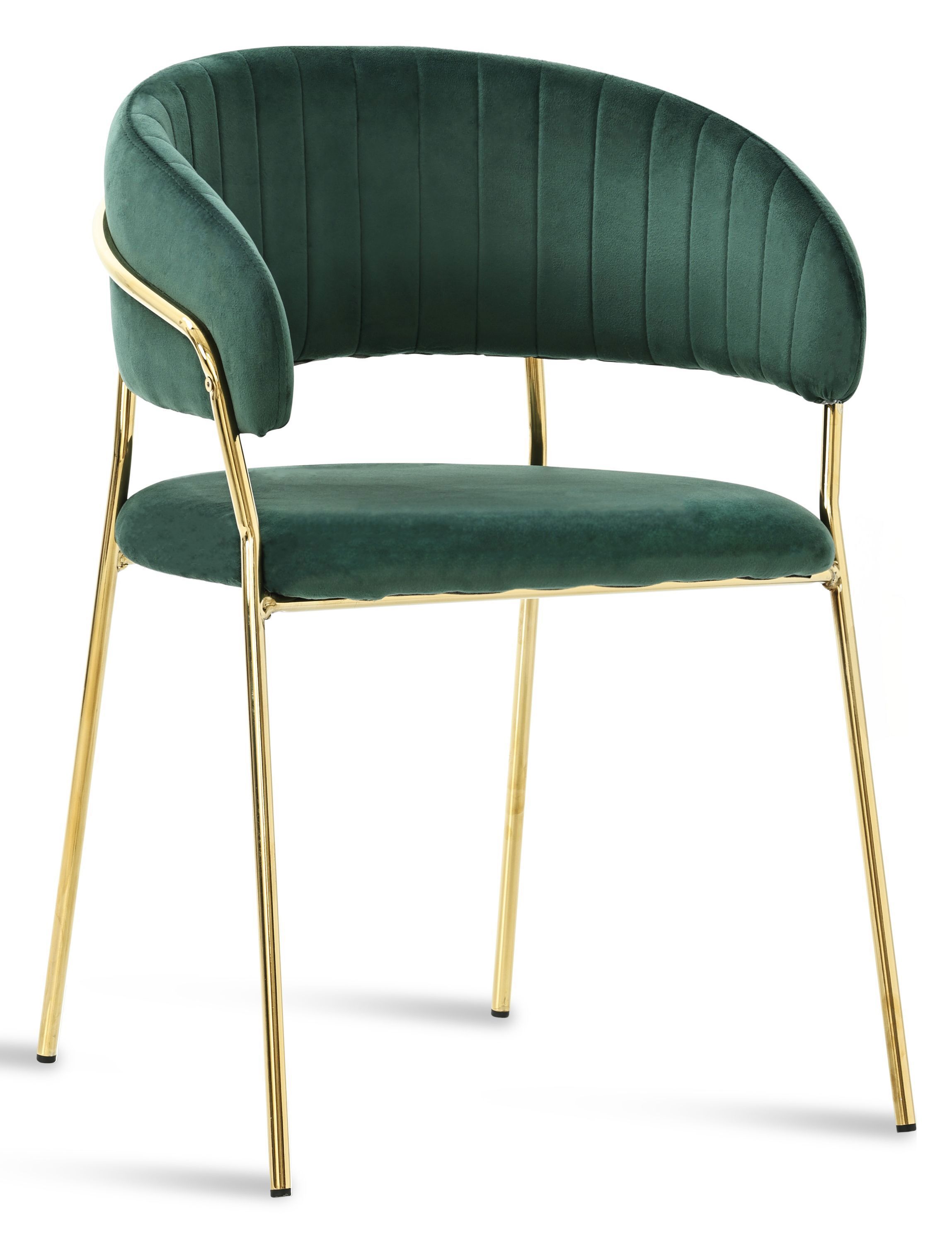 Изображение товара Стул Hesby Whispered fusion 49x80x48 см велюр цвет зеленый