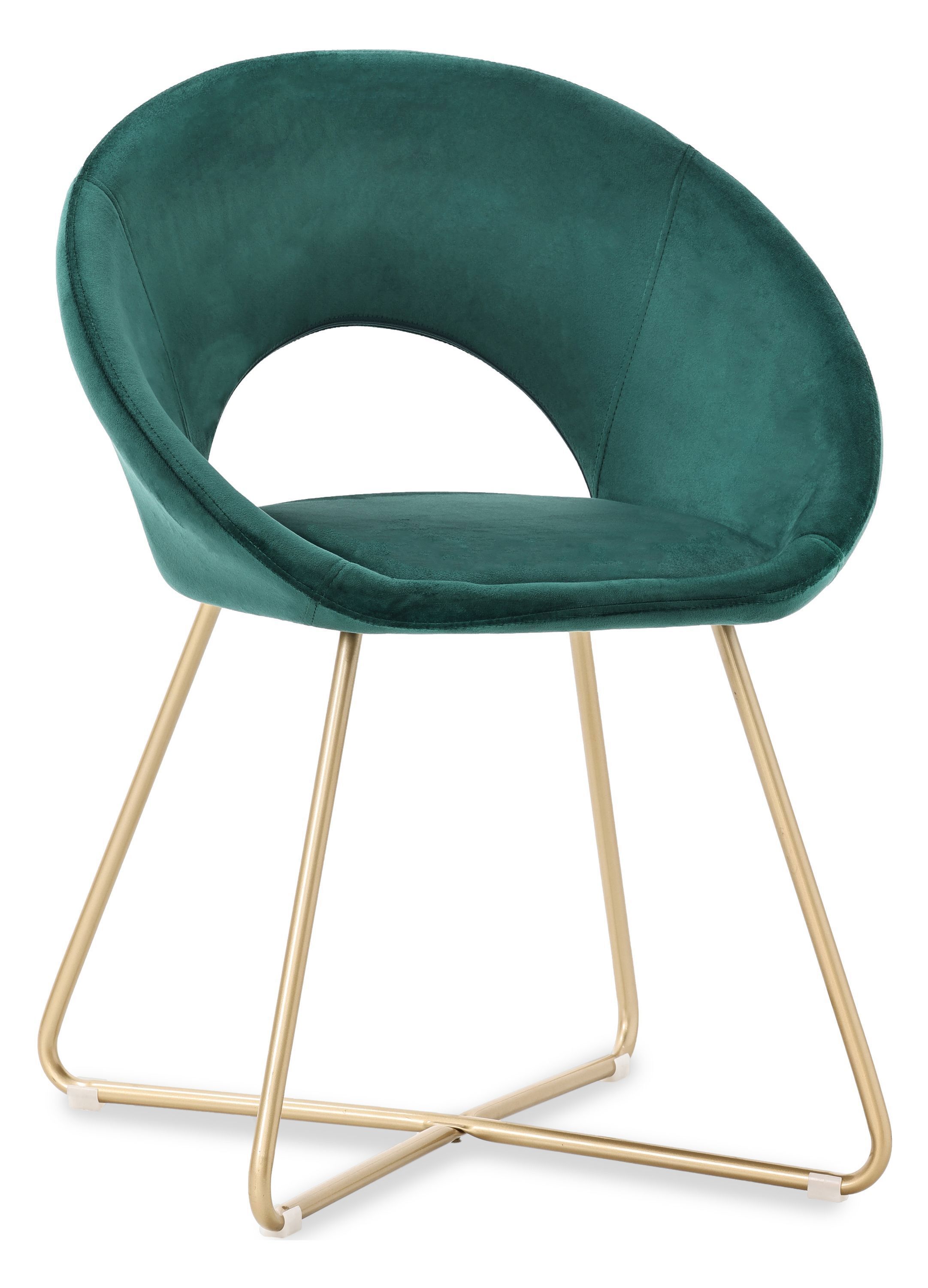 Изображение товара Стул Hesby Balance Nexus из велюра зеленый стиль лофт