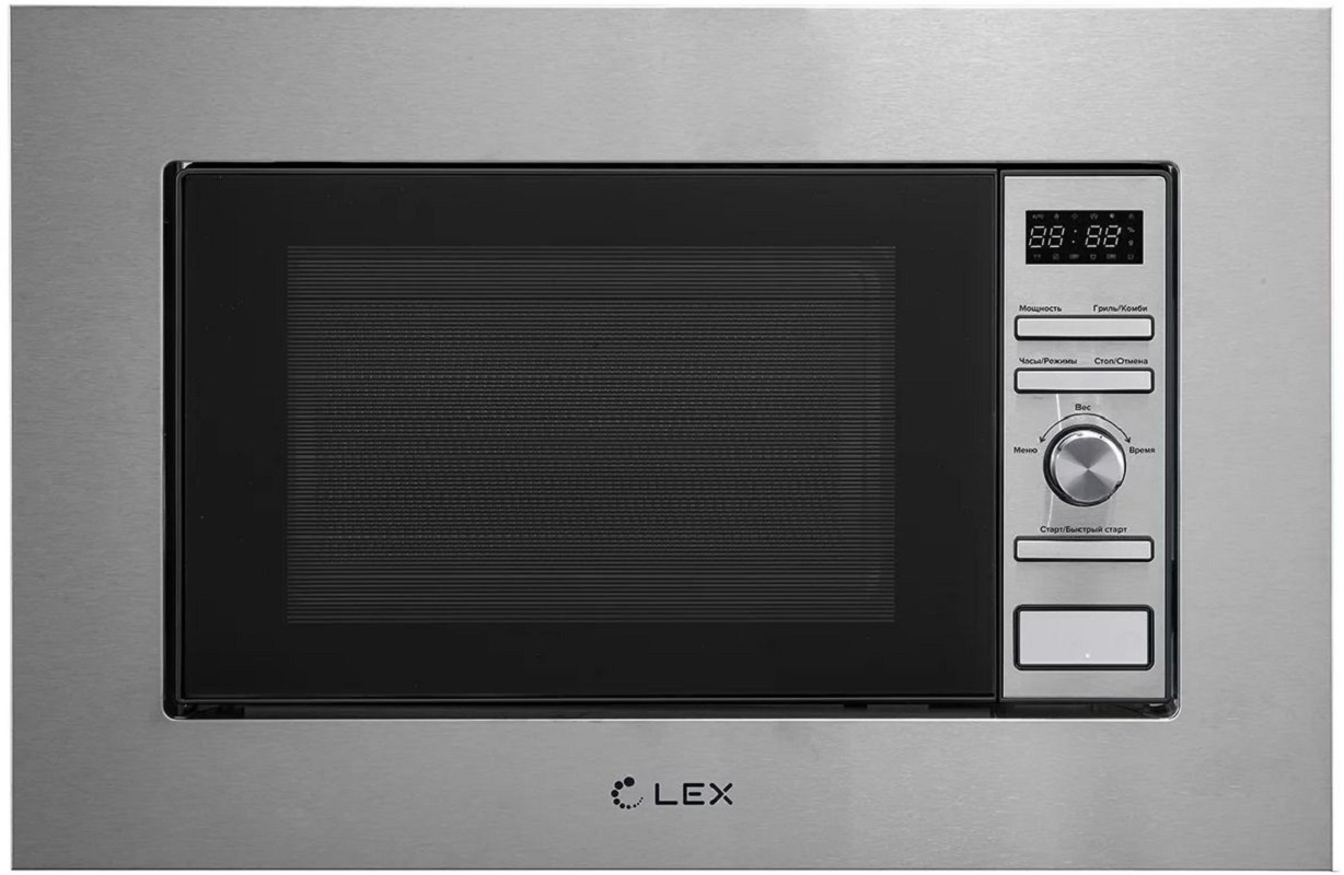 Изображение товара Встраиваемая микроволновая печь Lex CHGA100005 20 л 59.5x39x31.5 см цвет нержавеющая сталь