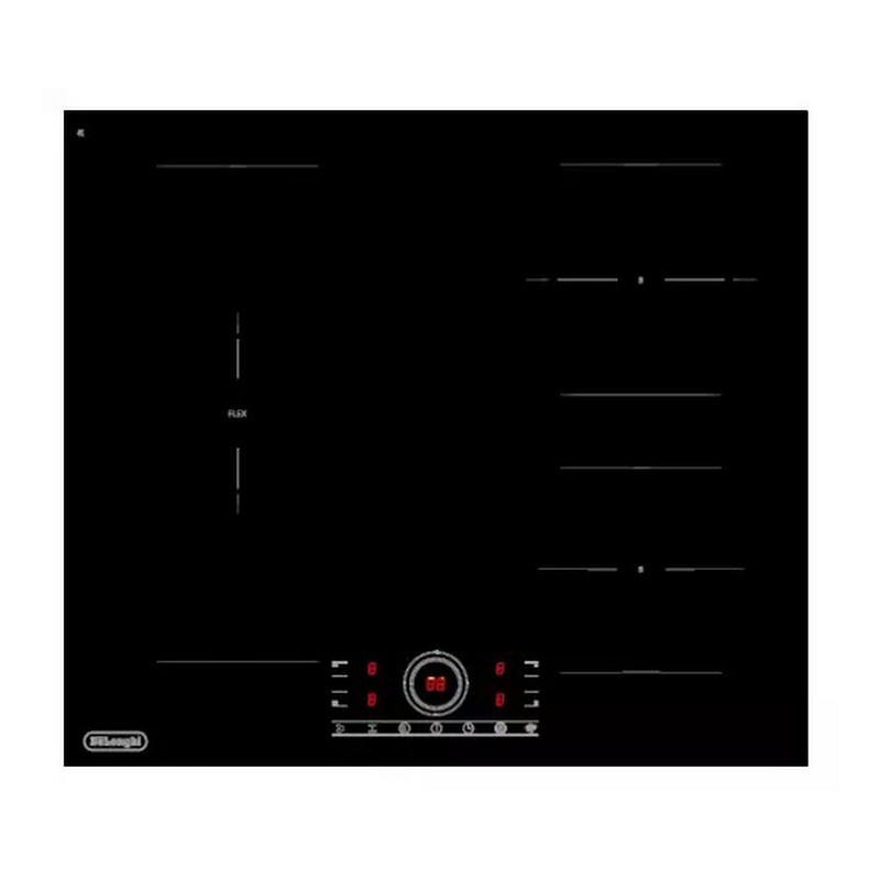 Изображение товара Индукционная варочная панель Delonghi ELETTRA 4B1P CR 60 см 4 конфорки черный